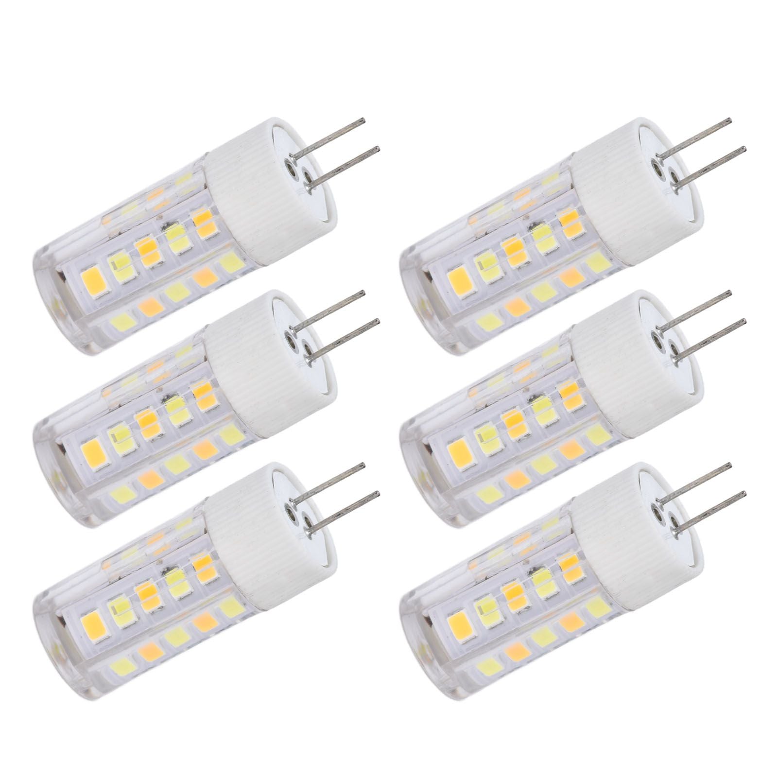 6PCS G4 Light Bulb 3 Light Color 220V Small Ceiling Lamp Bulb Wall Lamp Bulb for Home OfficeG4 3W 32LED