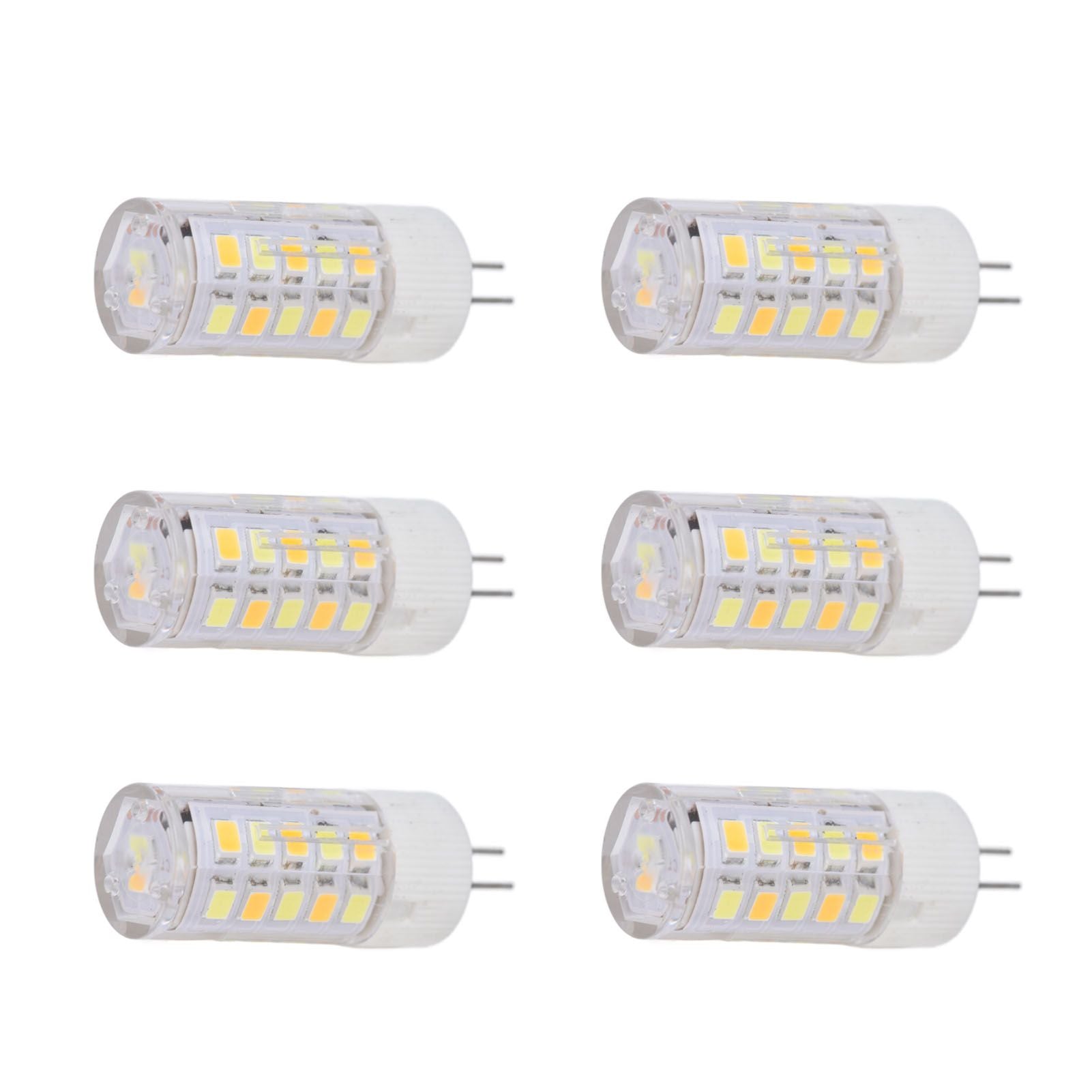 6PCS G4 Light Bulb 3 Light Color 220V Small Ceiling Lamp Bulb Wall Lamp Bulb for Home OfficeG4 3W 32LED