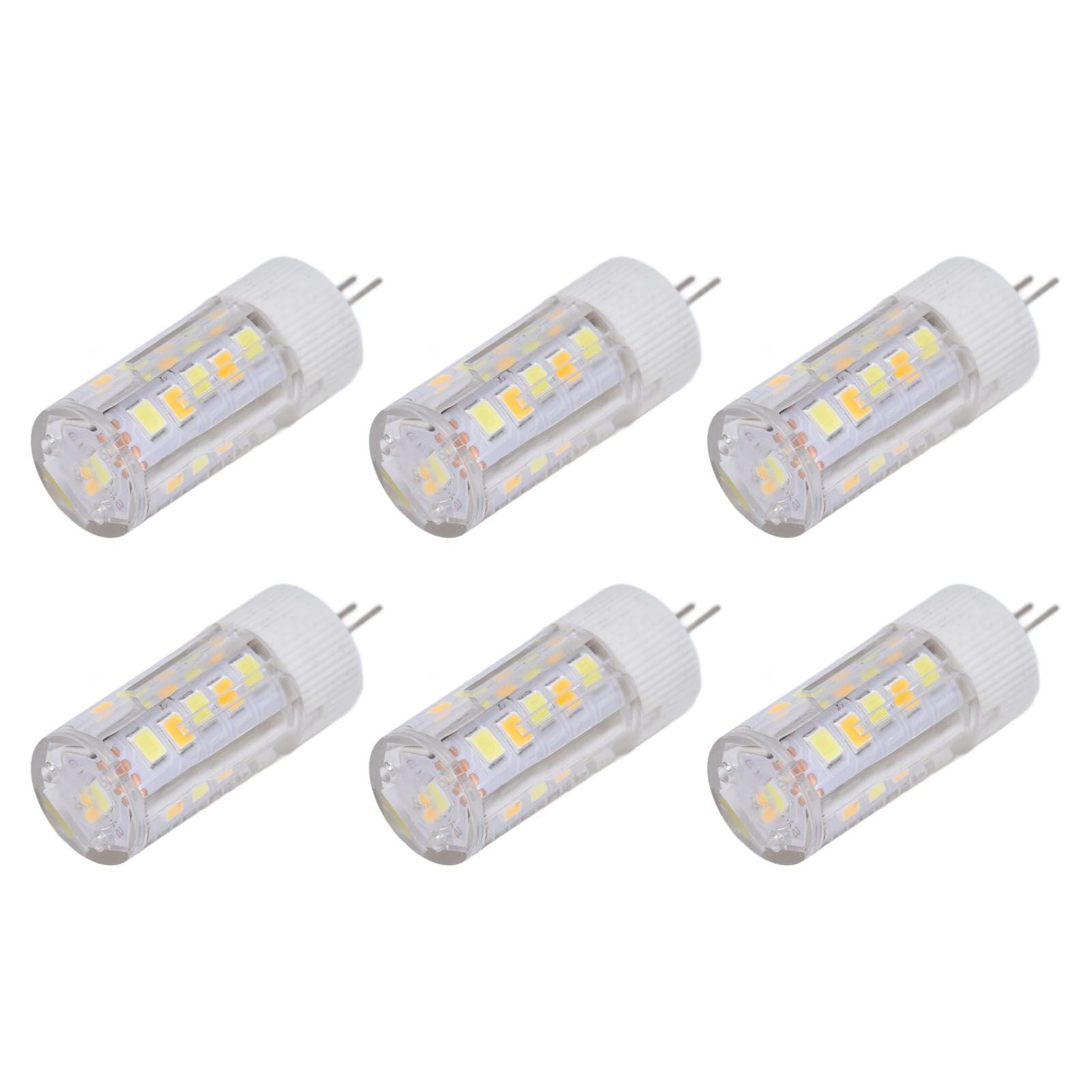 6PCS G4 Light Bulb 3 Light Color 220V Small Ceiling Lamp Bulb Wall Lamp Bulb for Home OfficeG4 3W 32LED