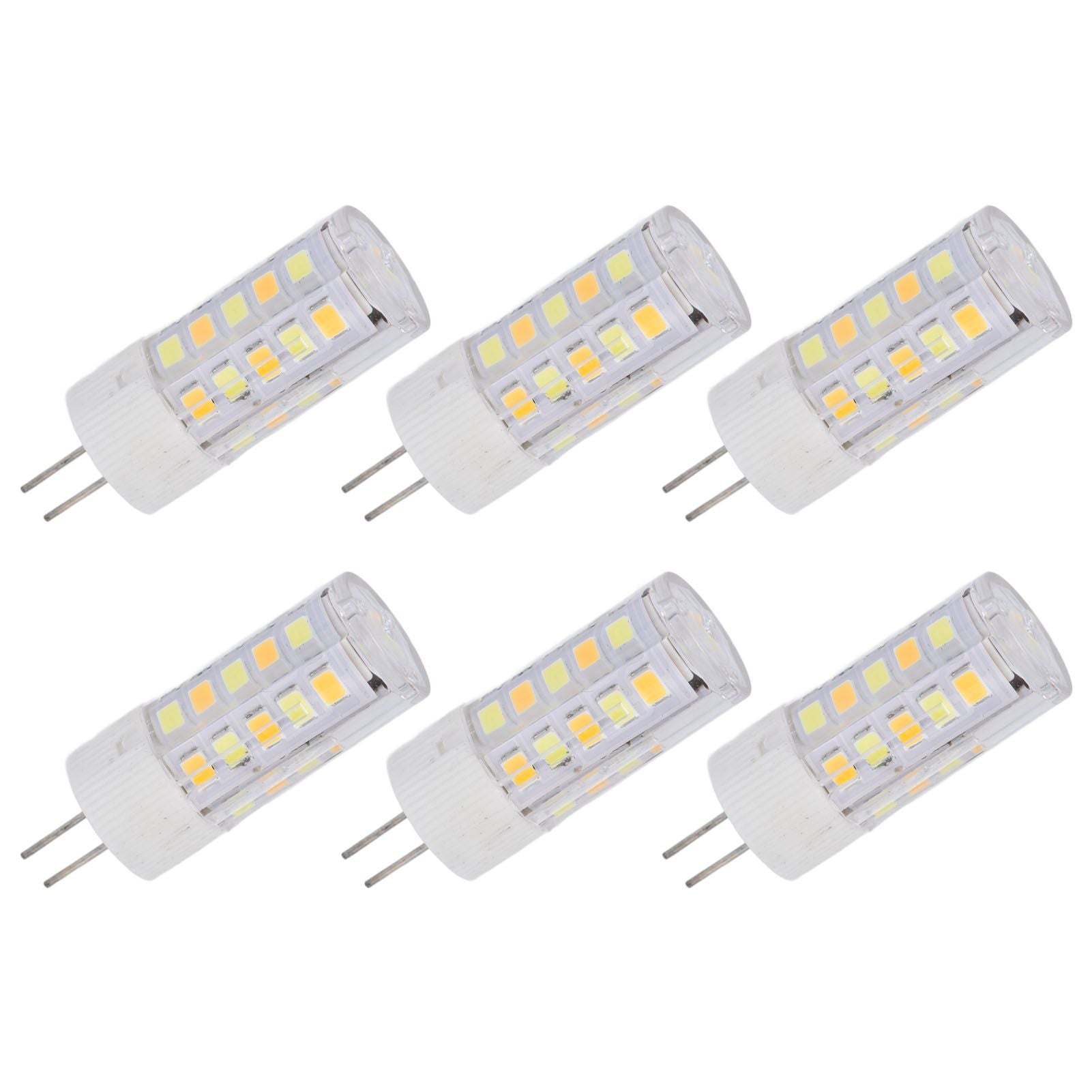 6PCS G4 Light Bulb 3 Light Color 220V Small Ceiling Lamp Bulb Wall Lamp Bulb for Home OfficeG4 3W 32LED