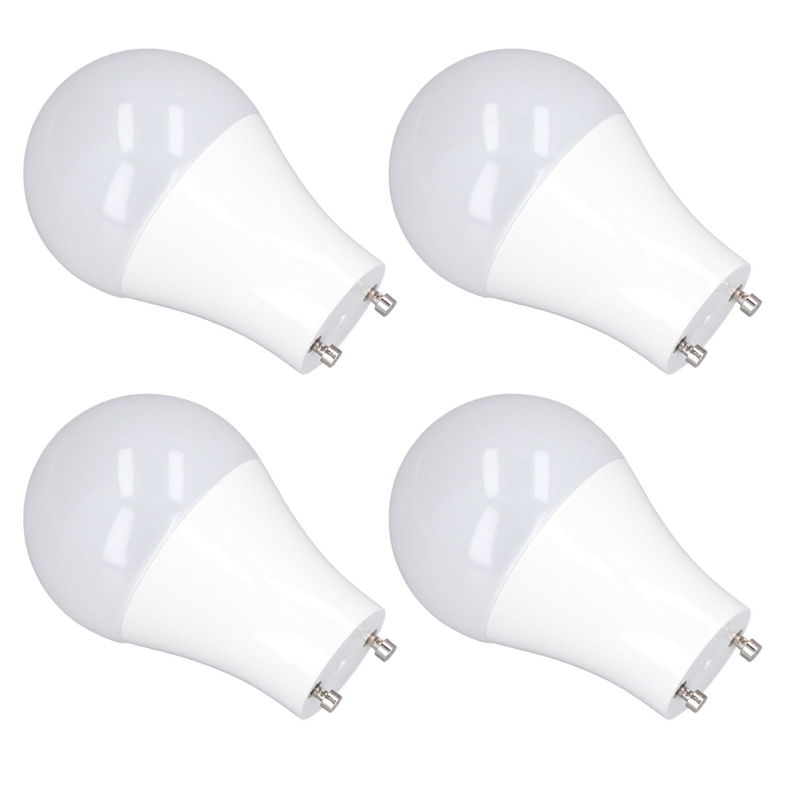 4PCS GU24 Light Bulb High Brightness Energy Saving LED A19 Light Bulb for Bedroom Office 120V5W Cold White 5000K