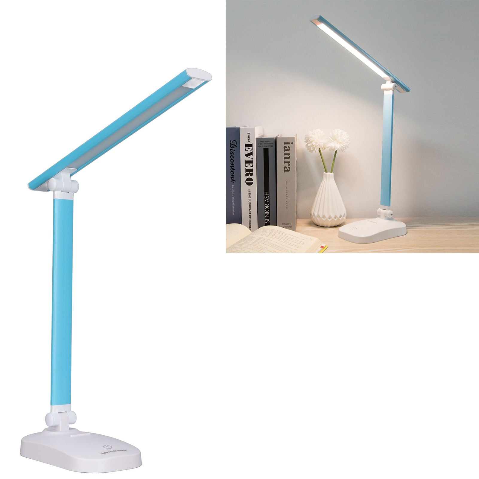 LED Desk Lamp LED USB Charging Warm White Light Three Modes Adjustable Brightness Touch Switch Small Desk Lamp