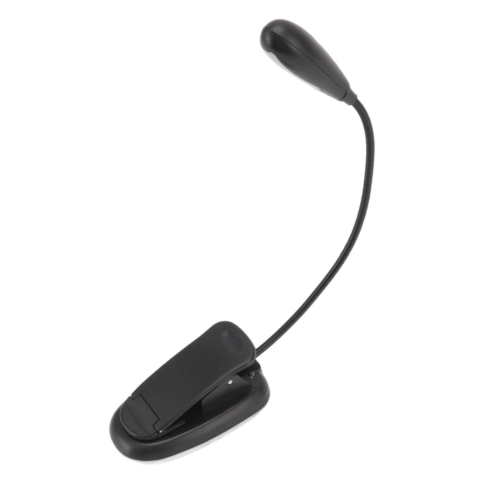 Clip On Light Black 9 Level 7 Lamps Foldable Flexible Gooseneck USB Rechargeable LED Clip Table Reading Lamp