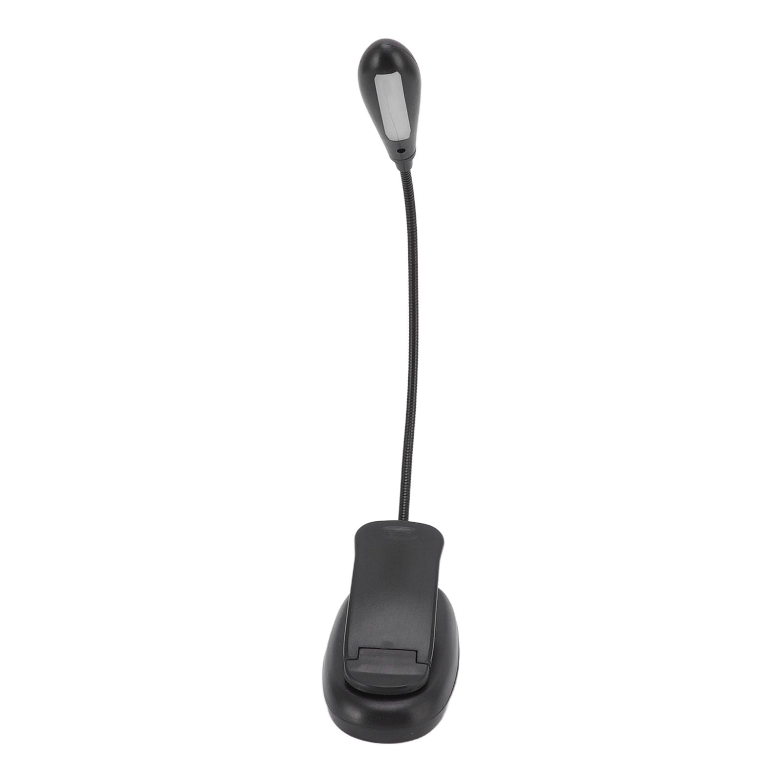 Clip On Light Black 9 Level 7 Lamps Foldable Flexible Gooseneck USB Rechargeable LED Clip Table Reading Lamp