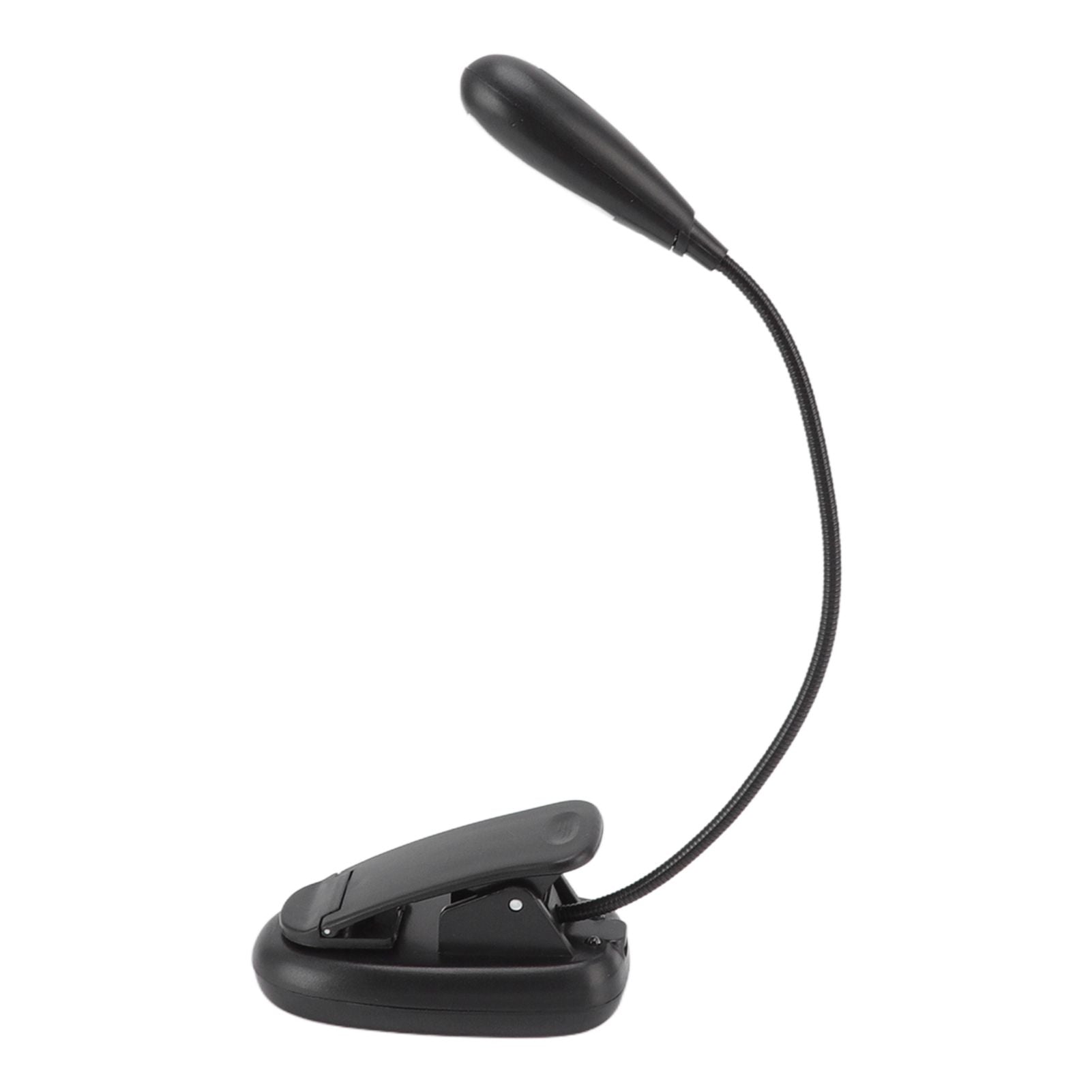 Clip On Light Black 9 Level 7 Lamps Foldable Flexible Gooseneck USB Rechargeable LED Clip Table Reading Lamp