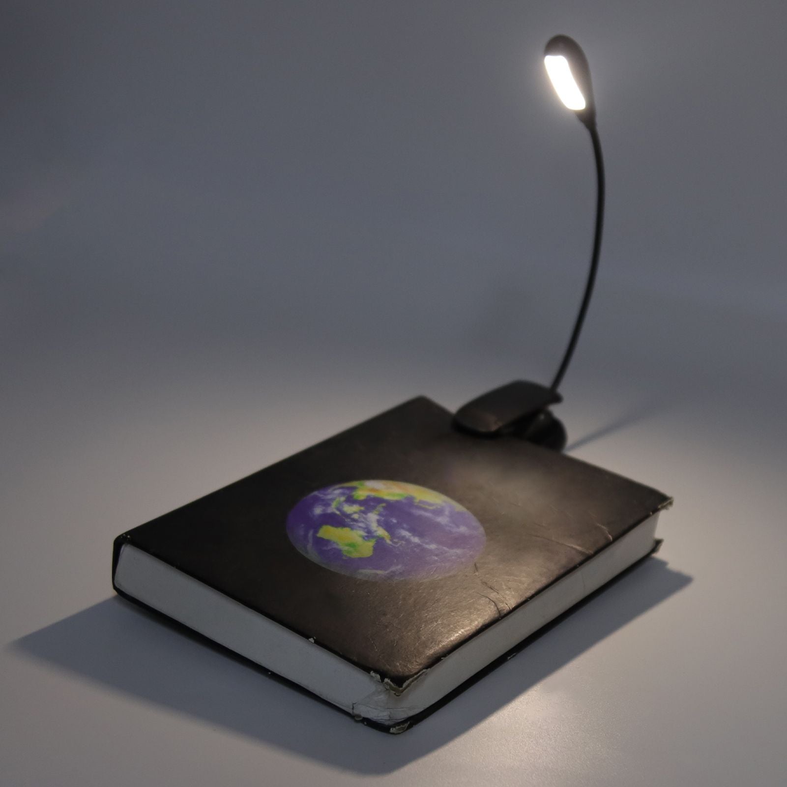Clip On Light Black 9 Level 7 Lamps Foldable Flexible Gooseneck USB Rechargeable LED Clip Table Reading Lamp