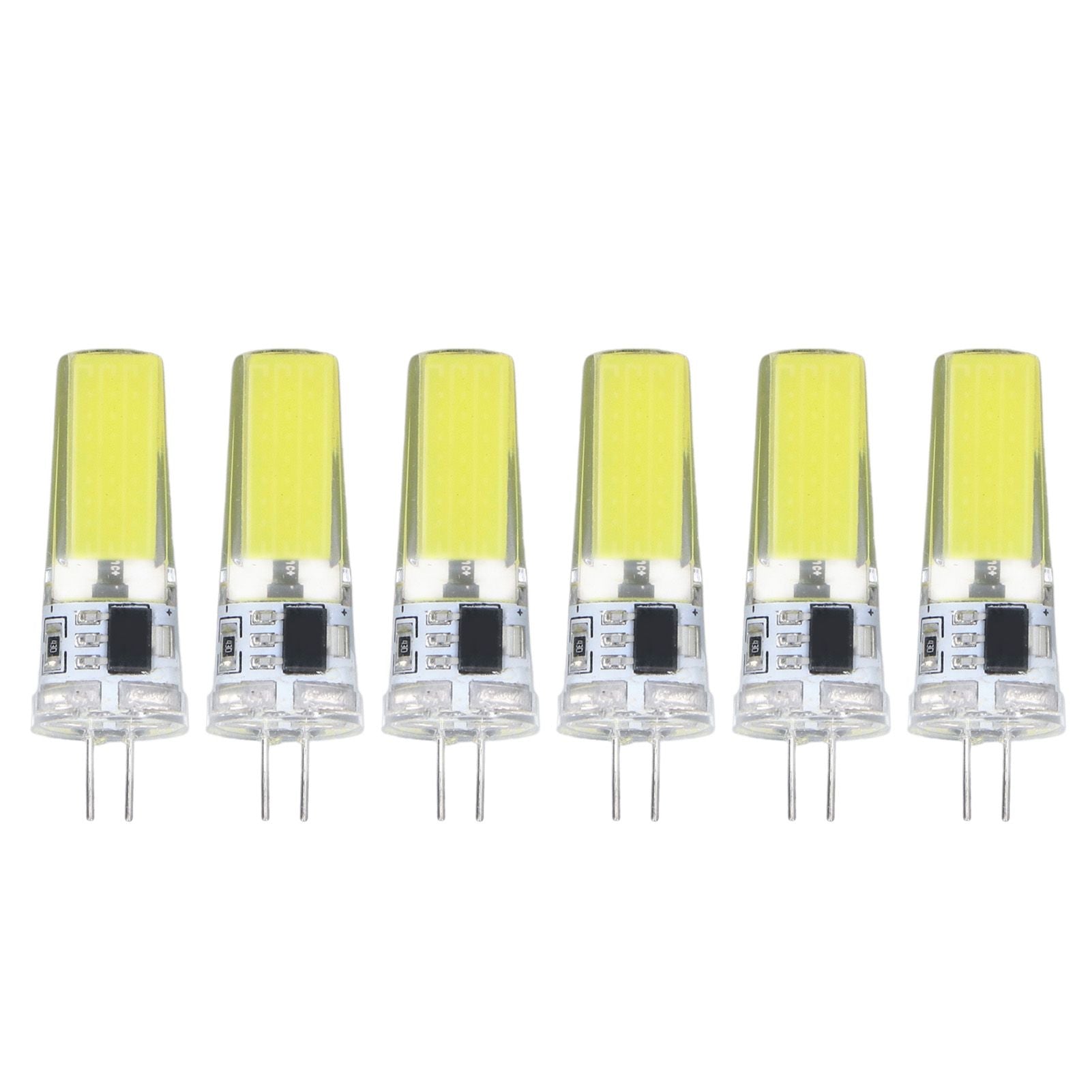 6 Pieces G4 LED Bulbs 9W Dimmable COB Lamp 500LM for Home Ceiling Landscape Chandelier Lamps 6500K White Light