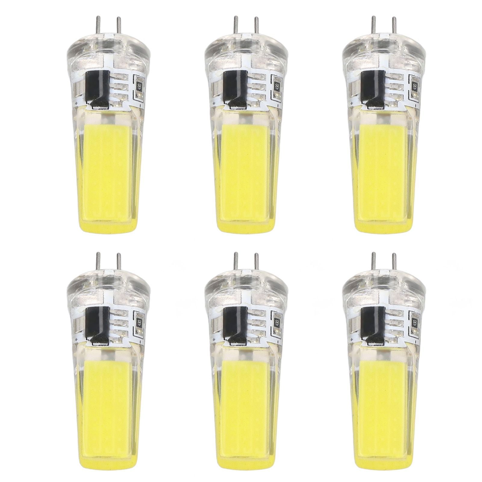 6 Pieces G4 LED Bulbs 9W Dimmable COB Lamp 500LM for Home Ceiling Landscape Chandelier Lamps 6500K White Light
