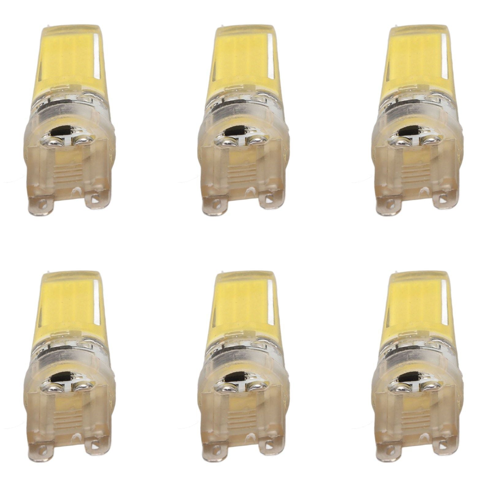 6pcs G9 LED Light Bulb COB Dimmable Professional G9 LED Bulb Replacement for Wall Lamps Table Lamps 220V White Light