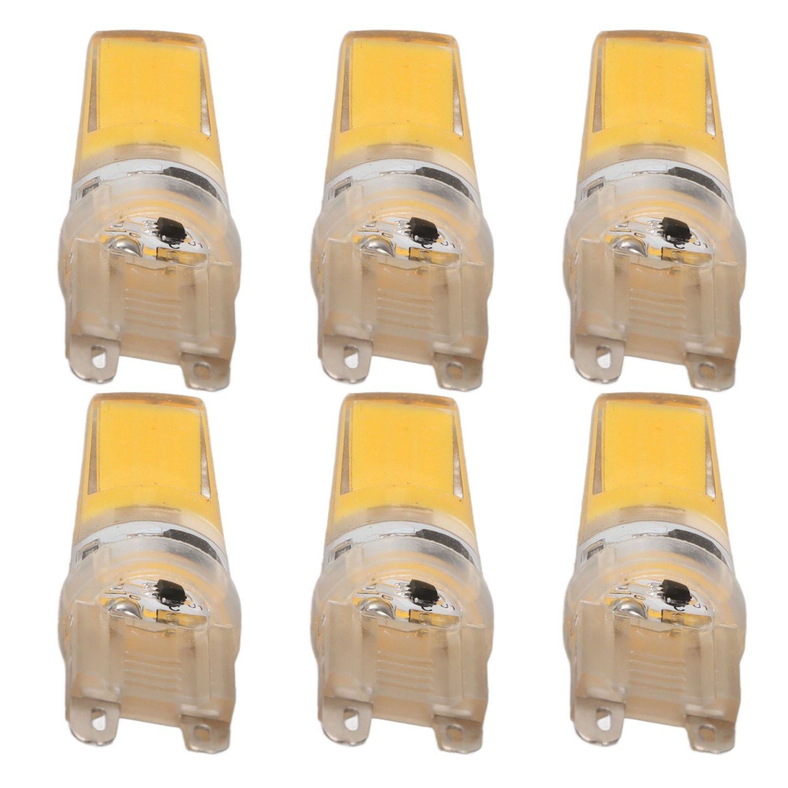 6pcs G9 LED Light Bulb COB Dimmable Professional G9 LED Bulb Replacement for Wall Lamps Table Lamps 220V Warm Light
