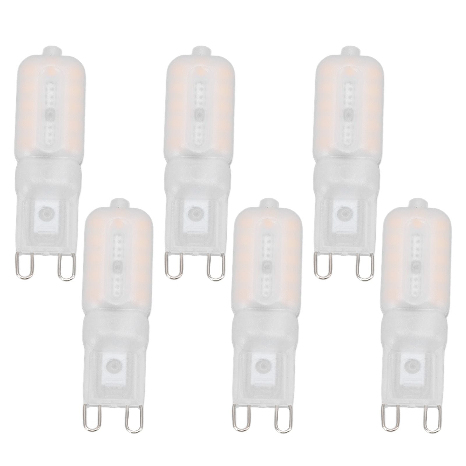 G9 Light Bulb Dimmable Eye Protection Energy Saving 5W 22 LED Small Bulbs for Ceiling Lamp Desk Lamp 6pcs Warm Light 220V