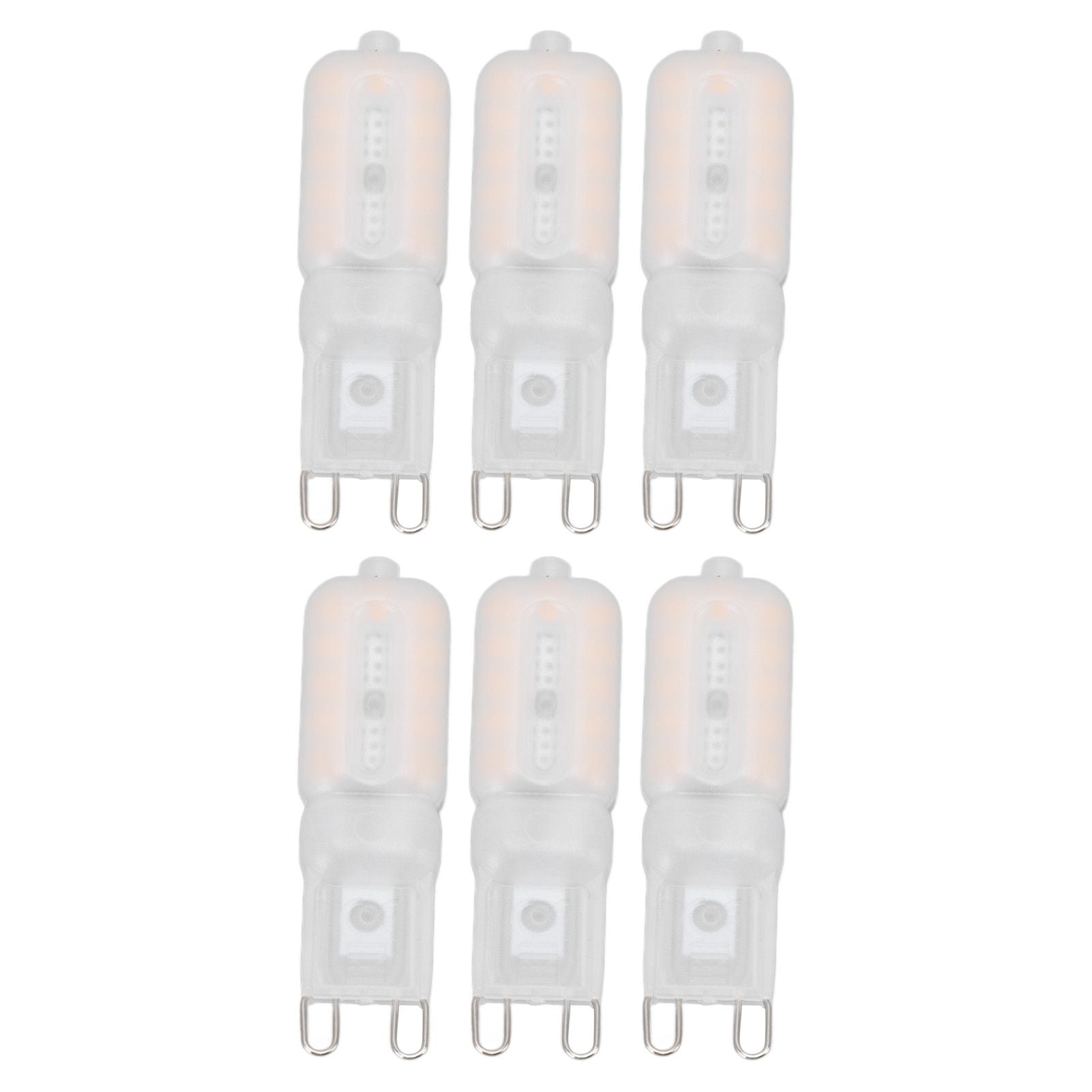 G9 Light Bulb Dimmable Eye Protection Energy Saving 5W 22 LED Small Bulbs for Ceiling Lamp Desk Lamp 6pcs Warm Light 220V