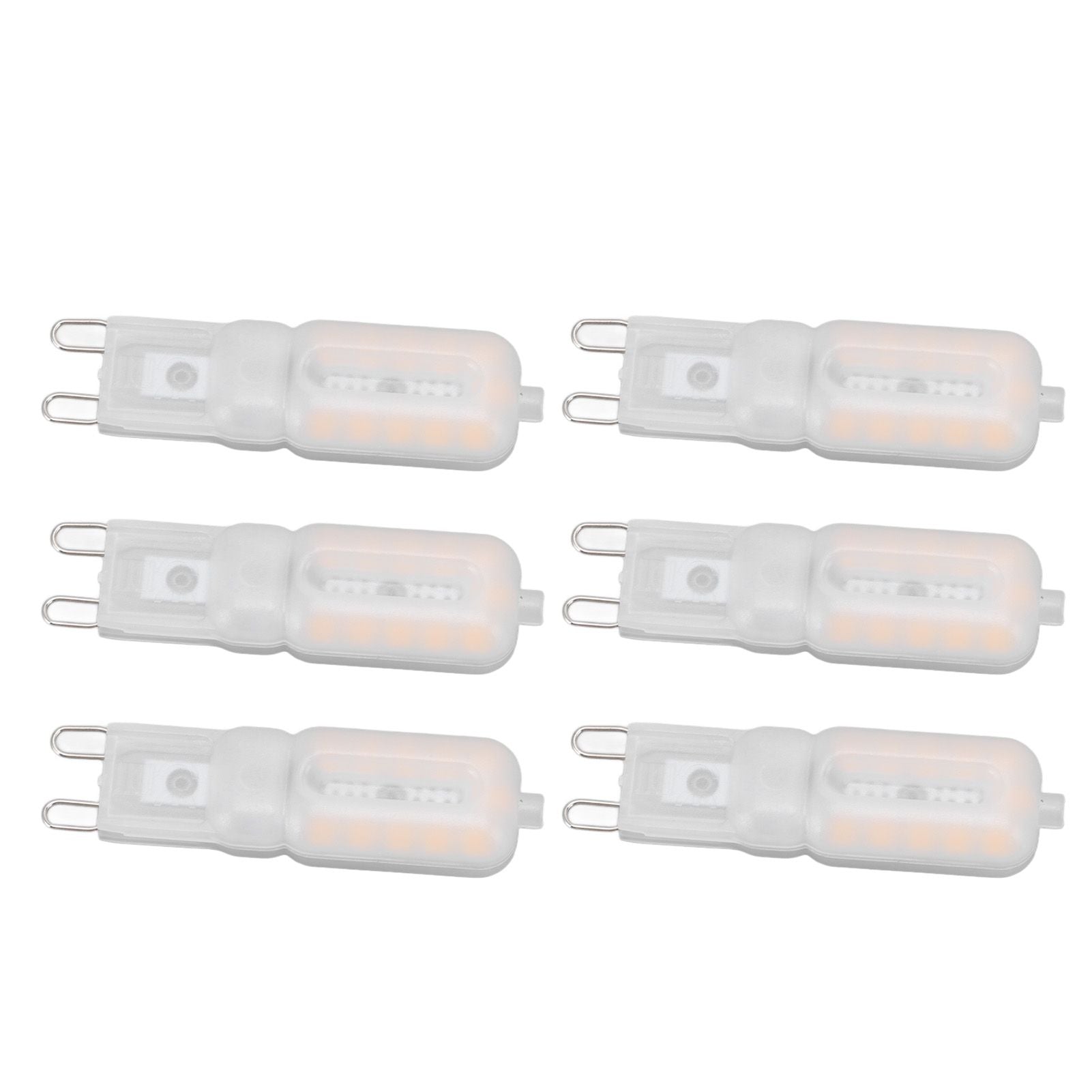 G9 Light Bulb Dimmable Eye Protection Energy Saving 5W 22 LED Small Bulbs for Ceiling Lamp Desk Lamp 6pcs Warm Light 220V