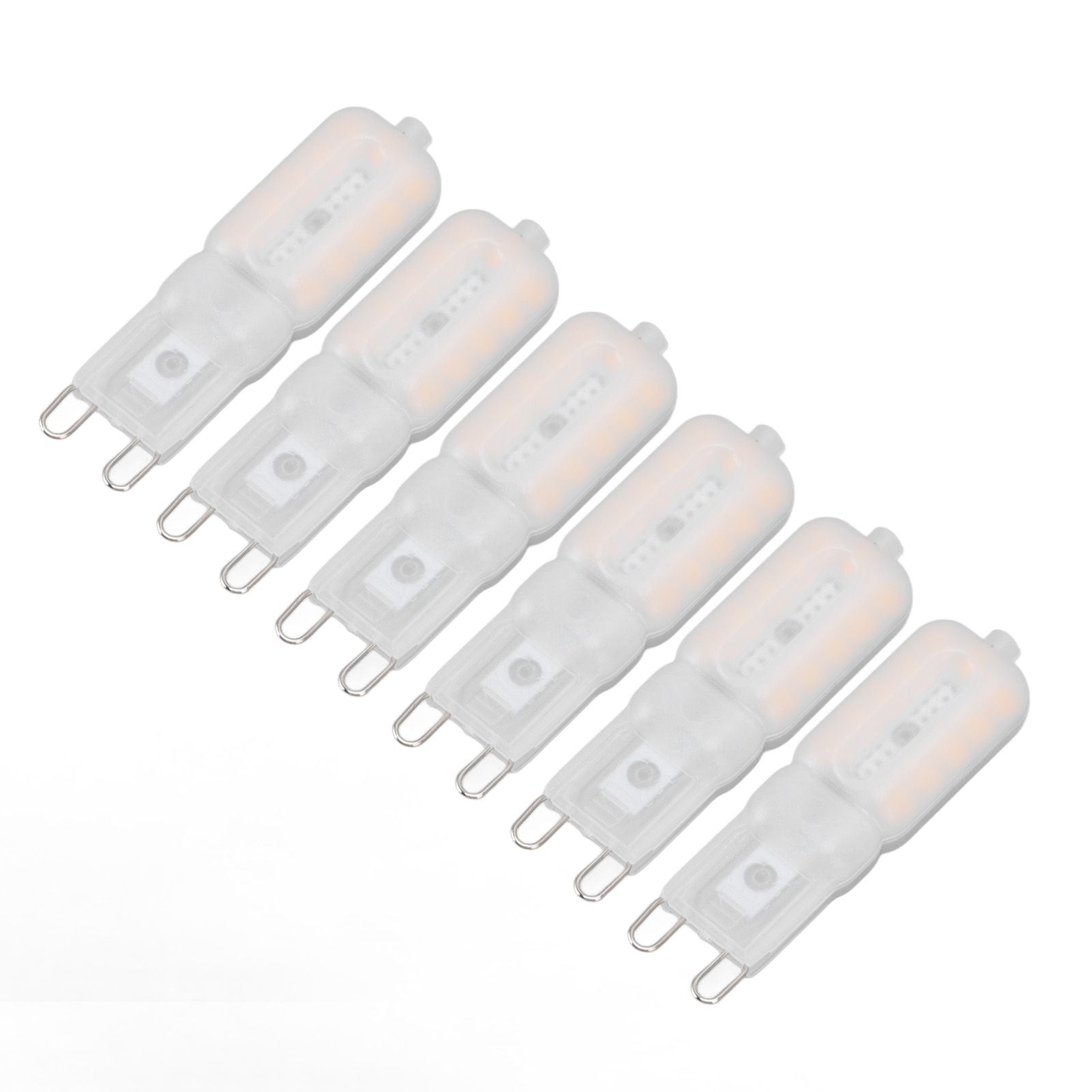 G9 Light Bulb Dimmable Eye Protection Energy Saving 5W 22 LED Small Bulbs for Ceiling Lamp Desk Lamp 6pcs Warm Light 220V