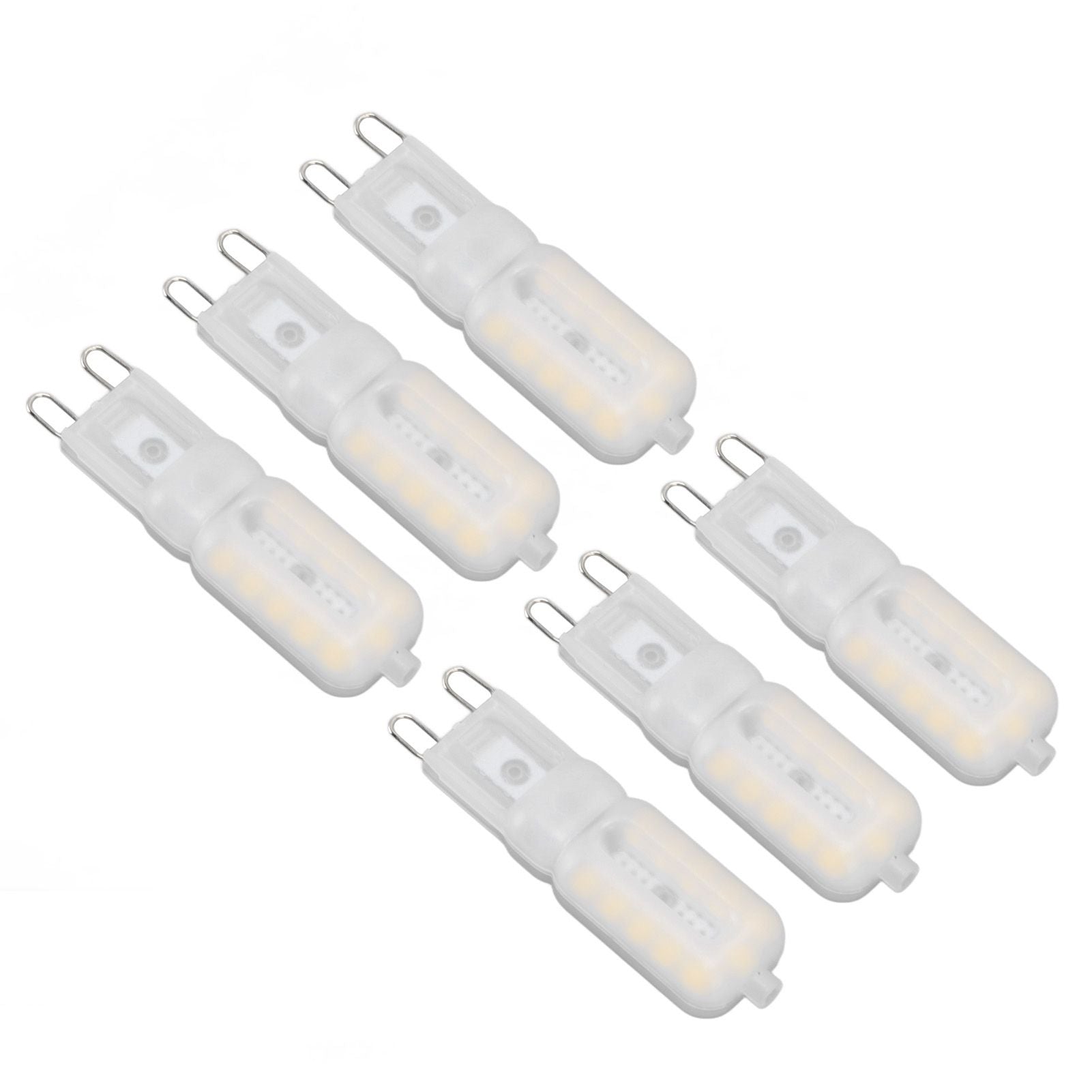 G9 Light Bulb Dimmable Eye Protection Energy Saving 5W 22 LED Small Bulbs for Ceiling Lamp Desk Lamp 6pcs Natural Light 220V