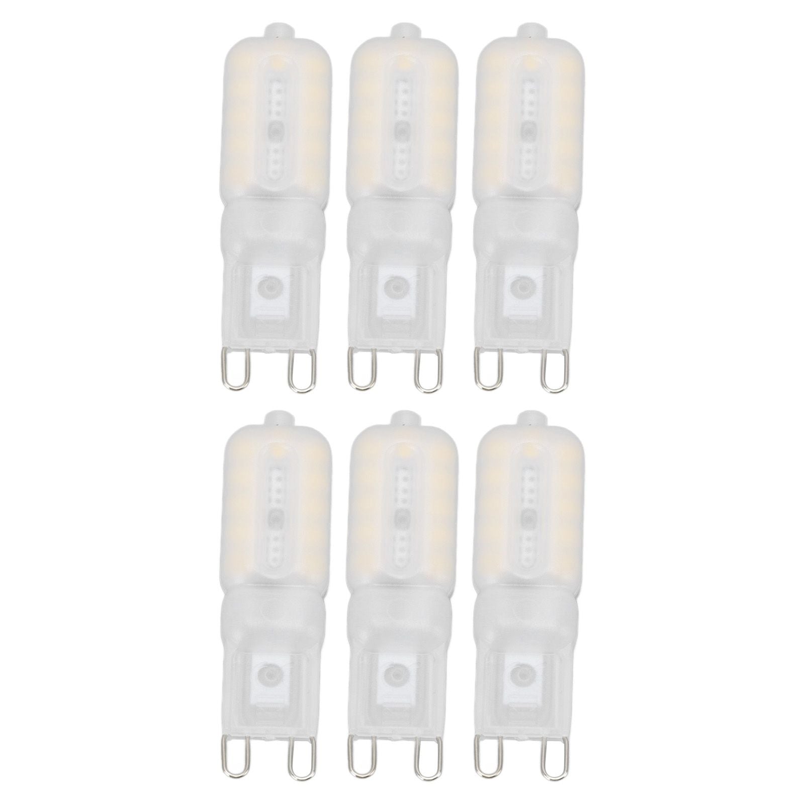 G9 Light Bulb Dimmable Eye Protection Energy Saving 5W 22 LED Small Bulbs for Ceiling Lamp Desk Lamp 6pcs Natural Light 220V