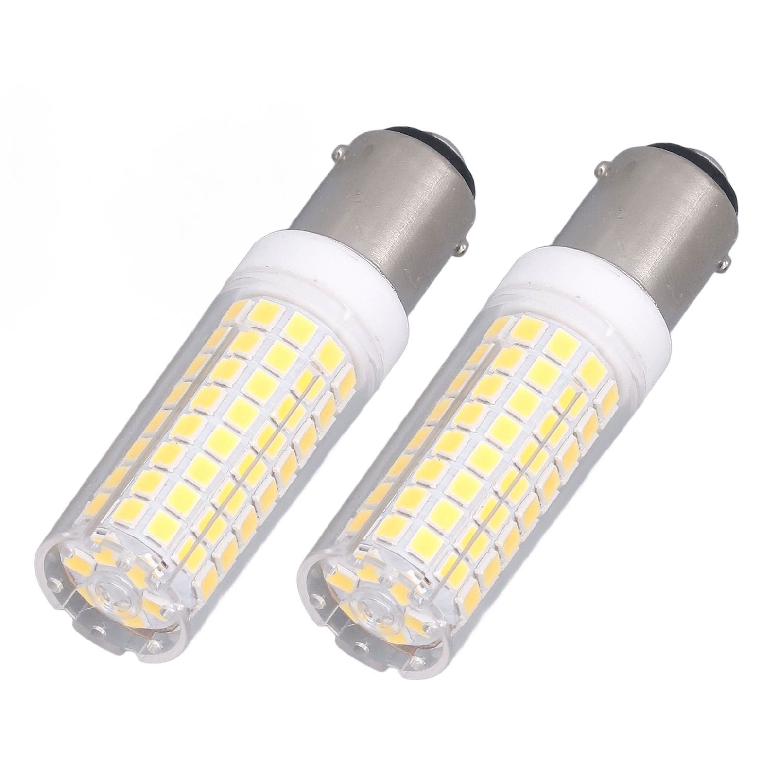 2 Pcs LED Corn Bulb BA15D 10W Dimmable Energy Saving 102LEDs Ceramic Light Bulb AC 100‑120V