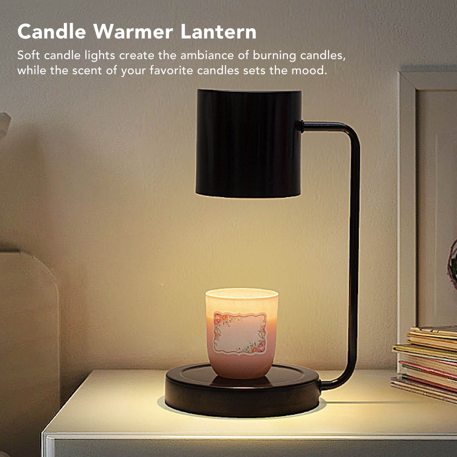 Candle Warmer Lamp Dimmable Electronic Candle Lamp Lantern with Stepless Dimmer Switch for Bedroom Bedside Decoration CN 220V
