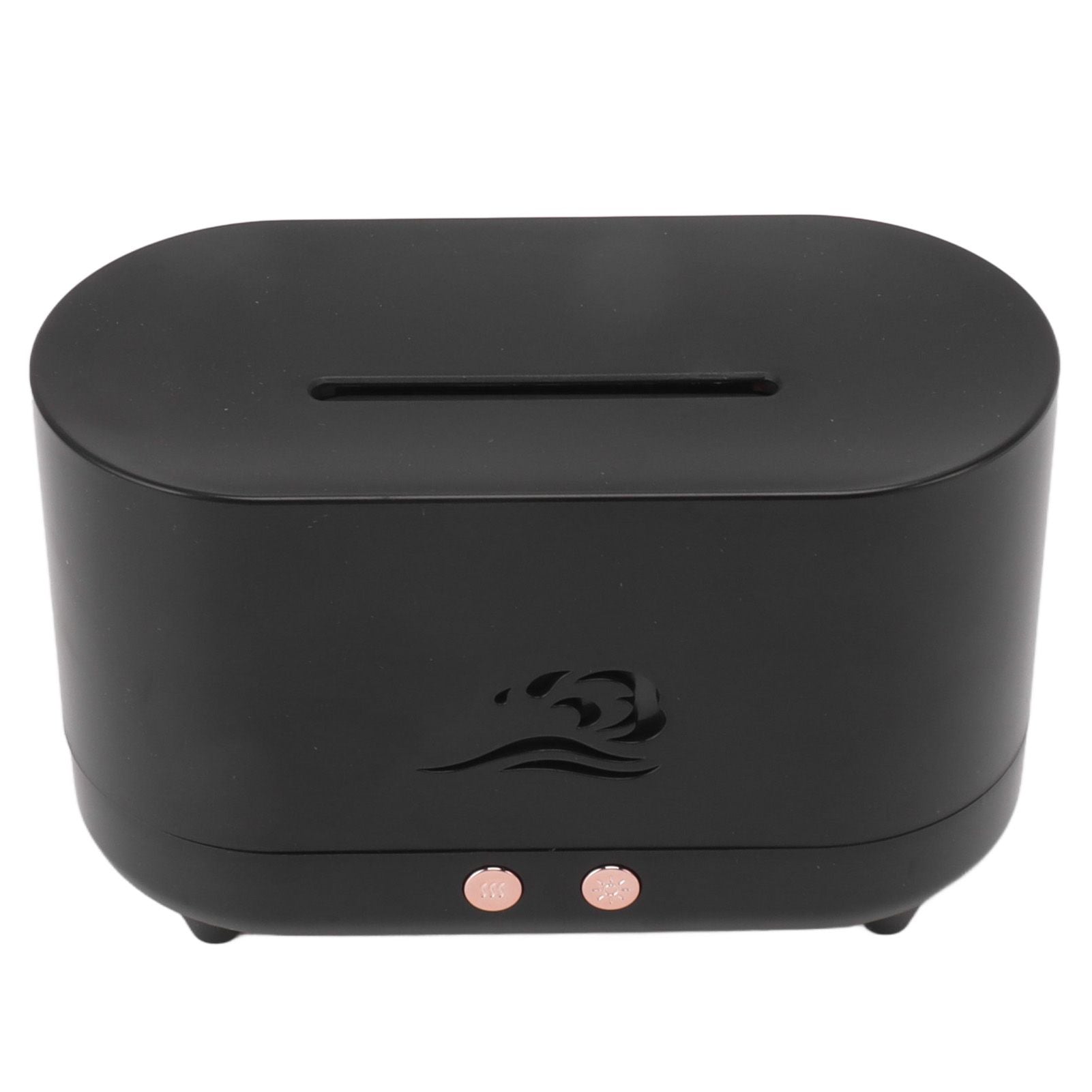 Simulation Flame Aromatherapy Machine Black 225ml 35DB USB Flame Air Diffuser for Coffee Shop Home