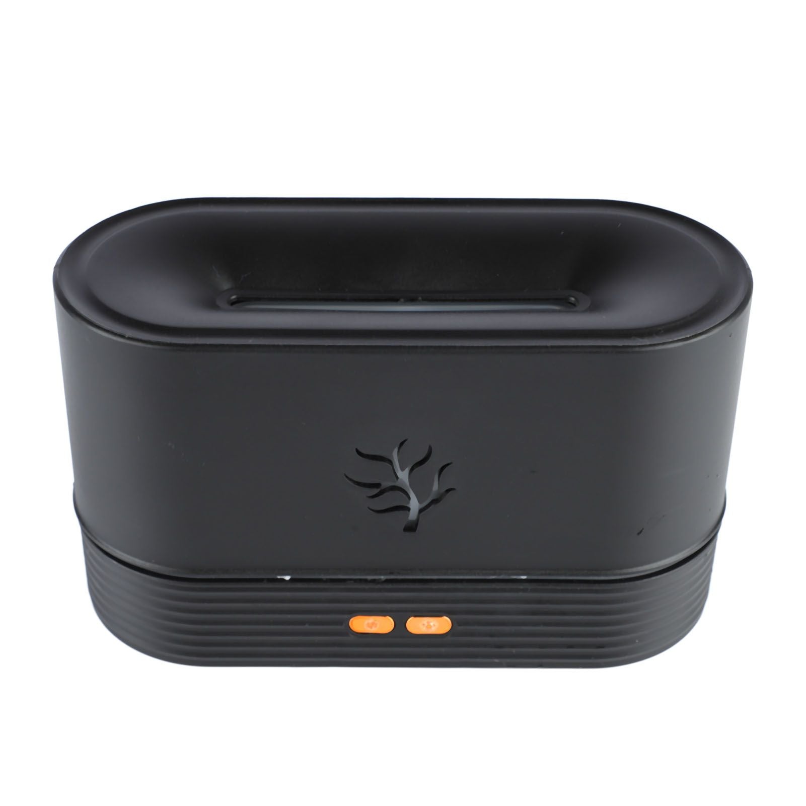 Colorful Flame Air Aroma Diffuser Humidifier Mini Noiseless Essential Oil Diffuser for Home Office Black