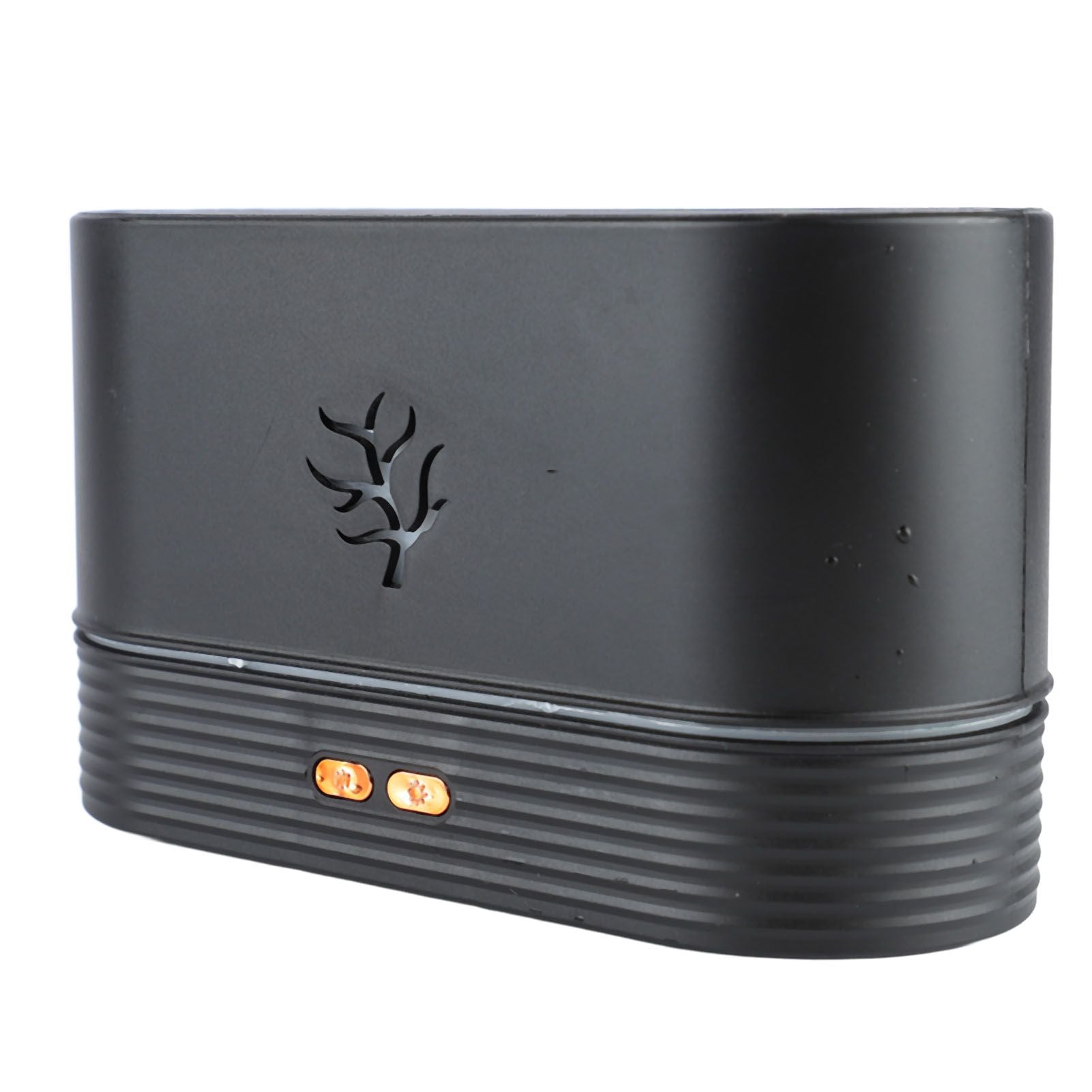 Colorful Flame Air Aroma Diffuser Humidifier Mini Noiseless Essential Oil Diffuser for Home Office Black