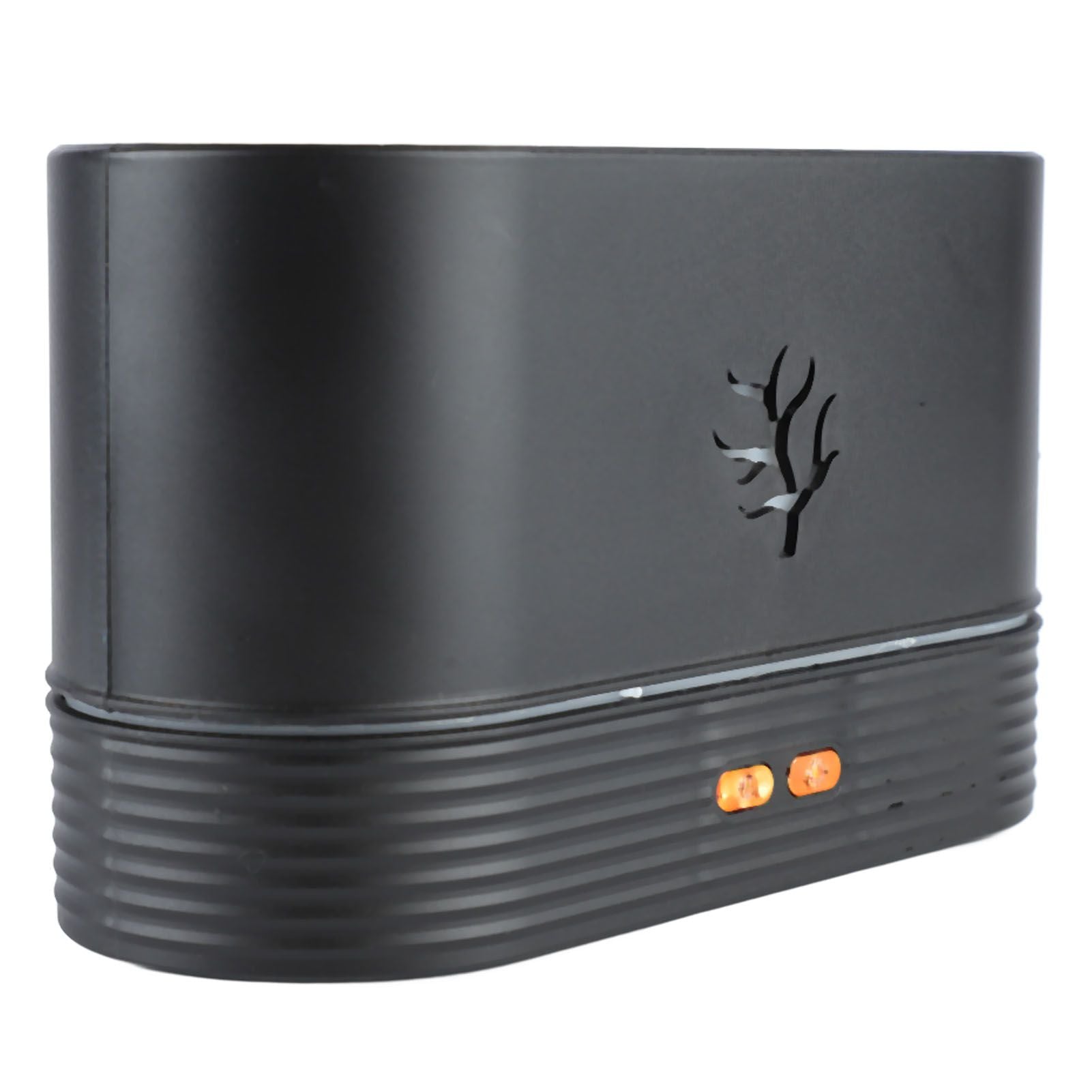 Colorful Flame Air Aroma Diffuser Humidifier Mini Noiseless Essential Oil Diffuser for Home Office Black