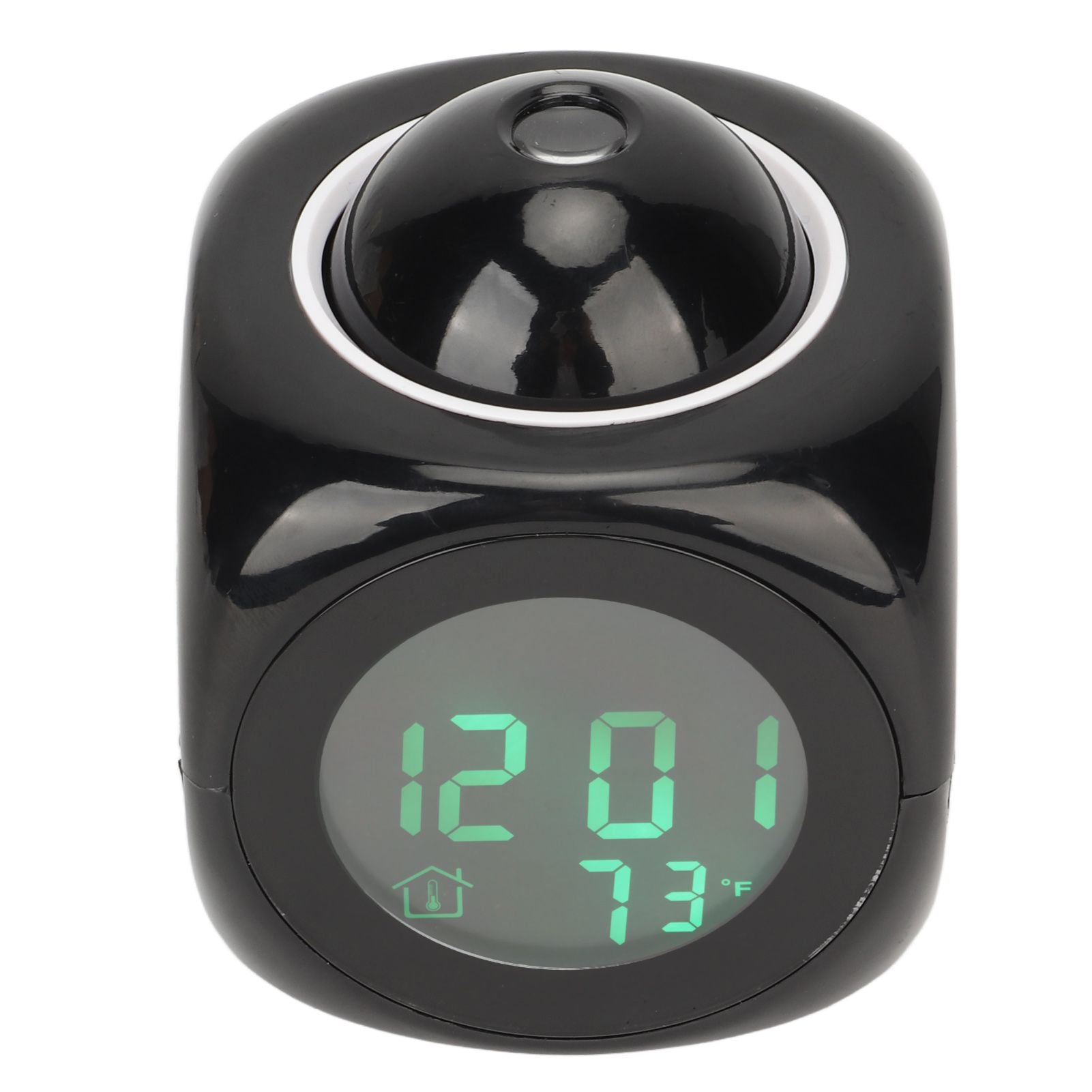 Projection Clock LED Display Projection Alarm Clock Mini Voice Timing Digital Clock Projector With USB Cable Black