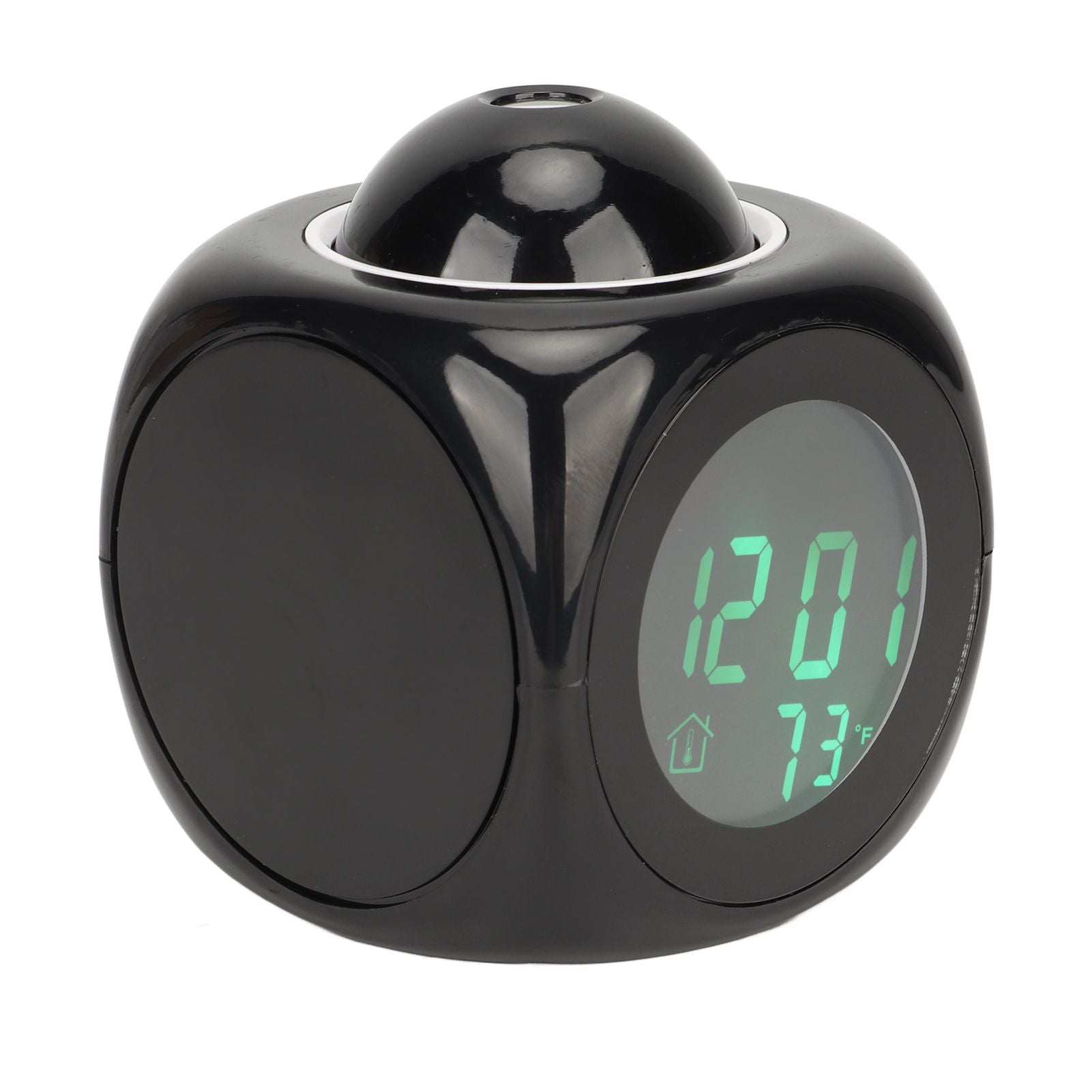 Projection Clock LED Display Projection Alarm Clock Mini Voice Timing Digital Clock Projector With USB Cable Black