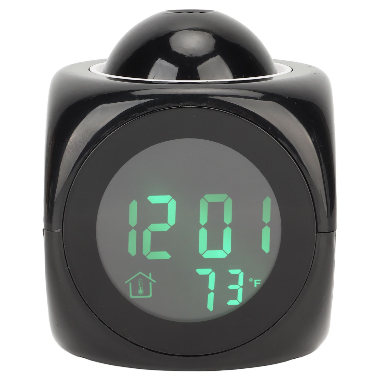 Projection Clock LED Display Projection Alarm Clock Mini Voice Timing Digital Clock Projector With USB Cable Black