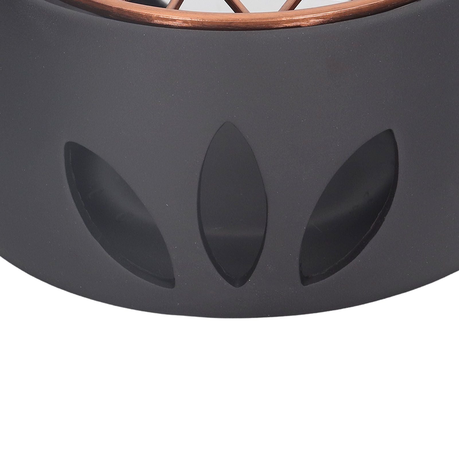 Teapot Warmer Base Ceramic Candle Heater Tea Coffee Milk Light Warmer with Purple Iron Pad for Home Black A Pad