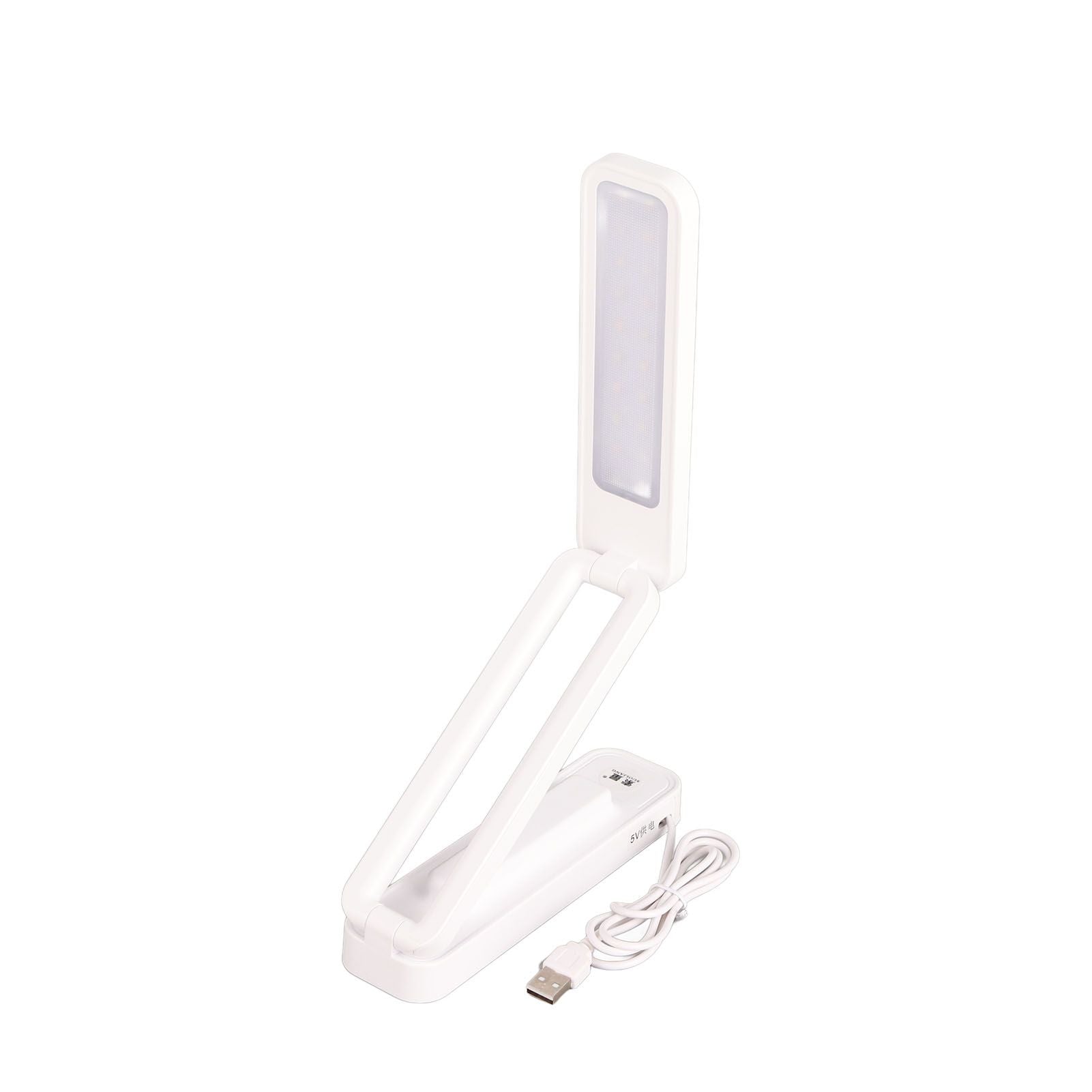 Desk Lamp Foldable Portable Plug in Soft Light Table Lamp for Office Home