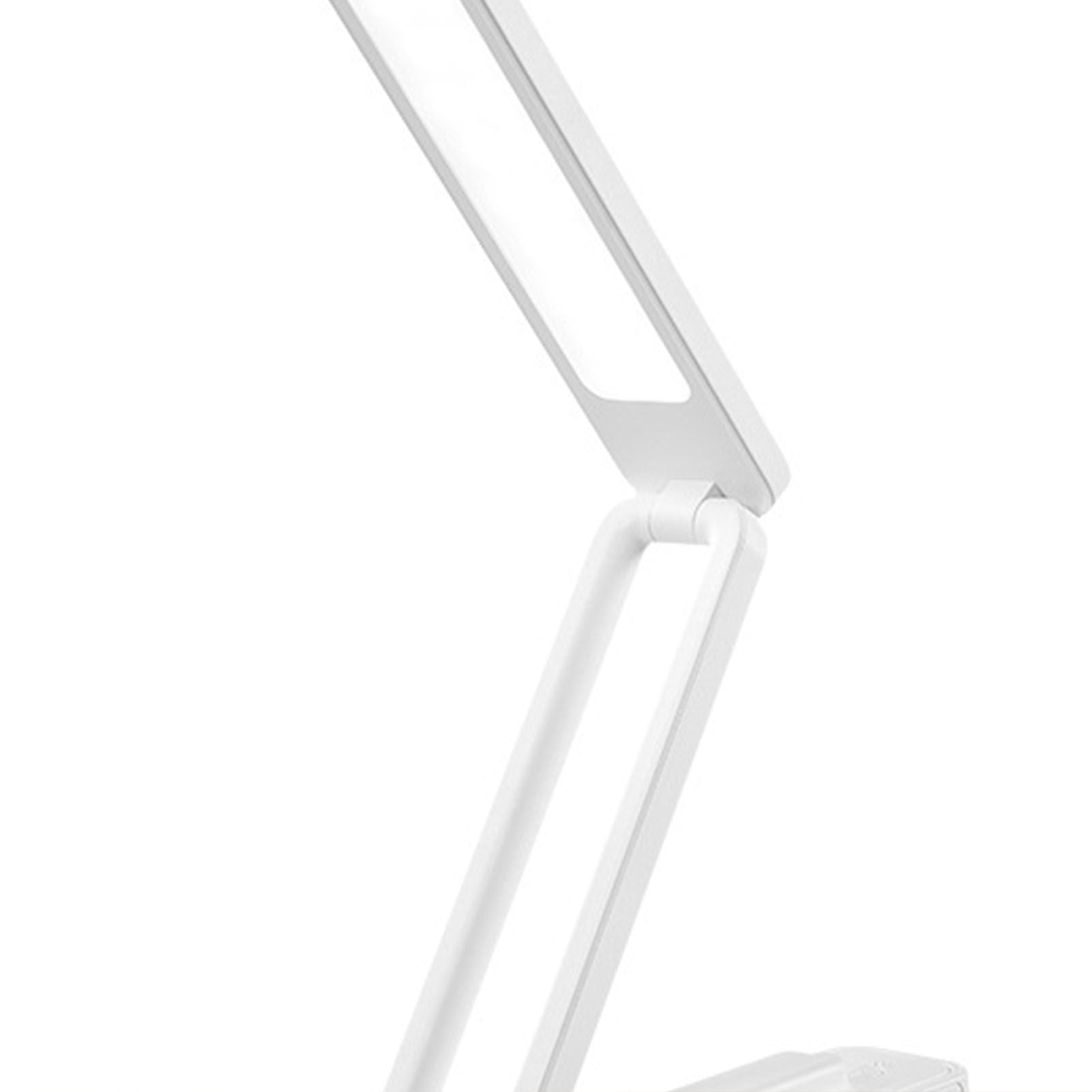 Desk Lamp Foldable Portable 3 Color Temperature Touch Dimming Function Remote Control Table Lamp for Office 947 White Rechargeable Models 2000 MAh