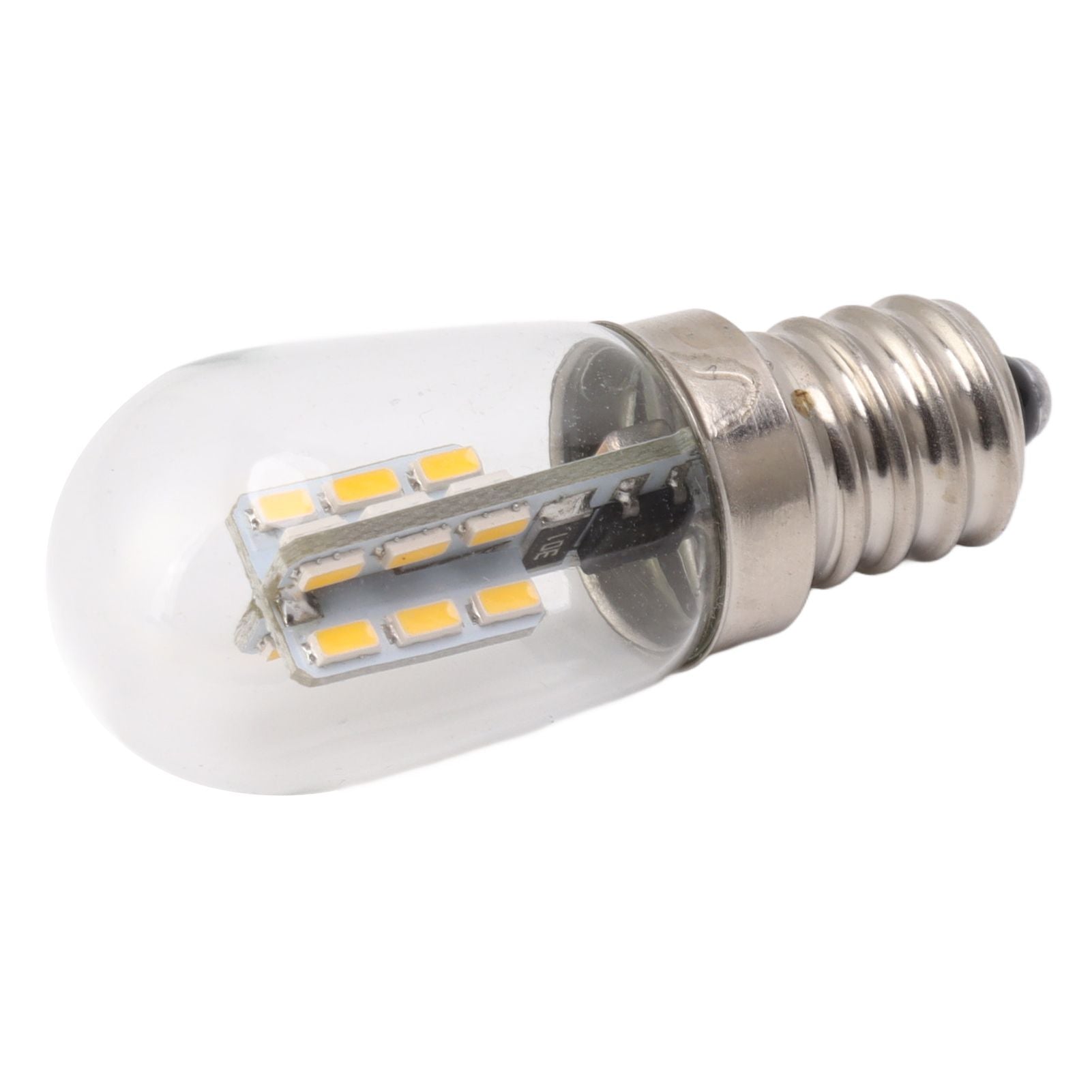 5Pcs E12 LED Bulb High Brightness 120V Fridge Lamp Bulb with 24pcs Bead for Refrigerator Warm Light