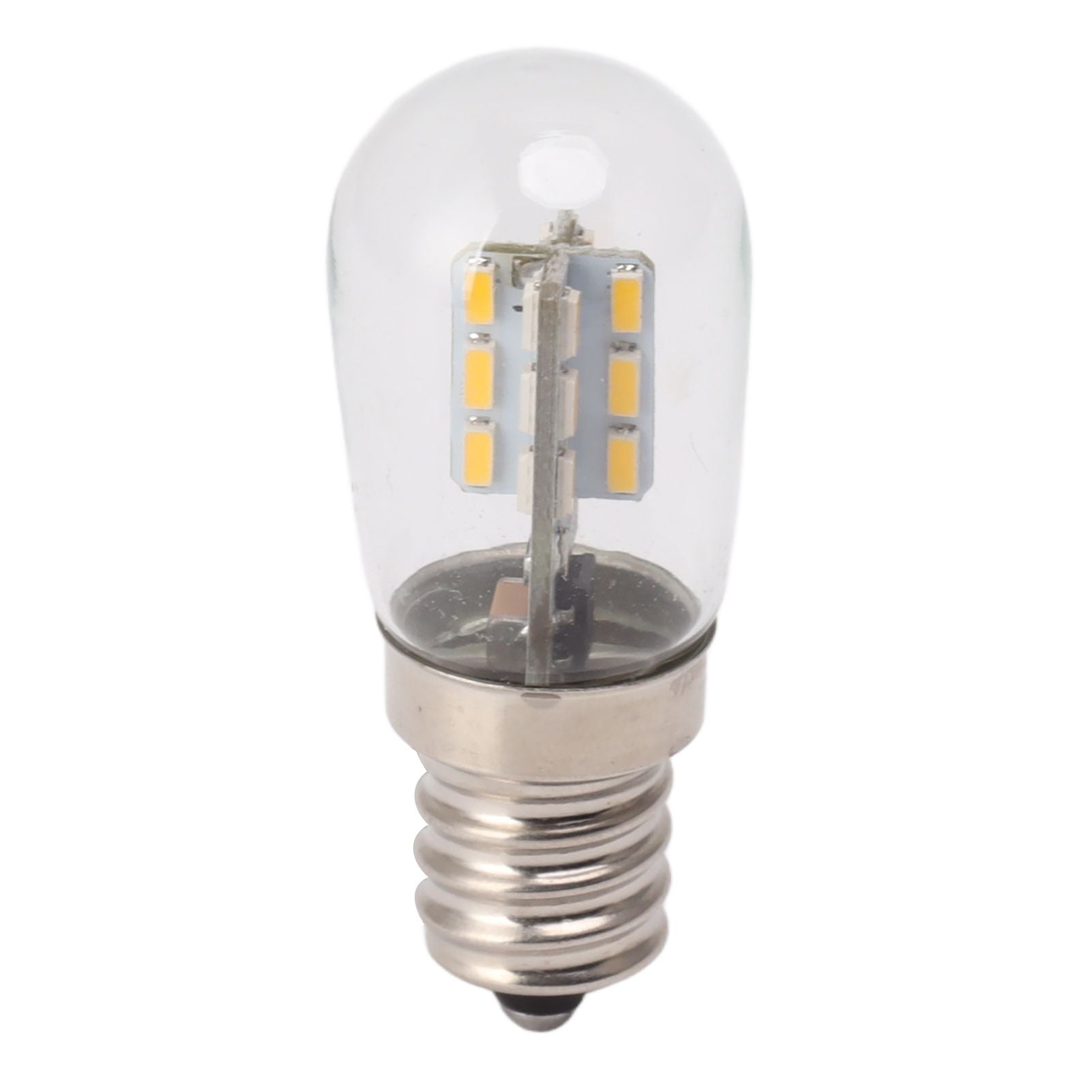 5Pcs E12 LED Bulb High Brightness 120V Fridge Lamp Bulb with 24pcs Bead for Refrigerator Warm Light