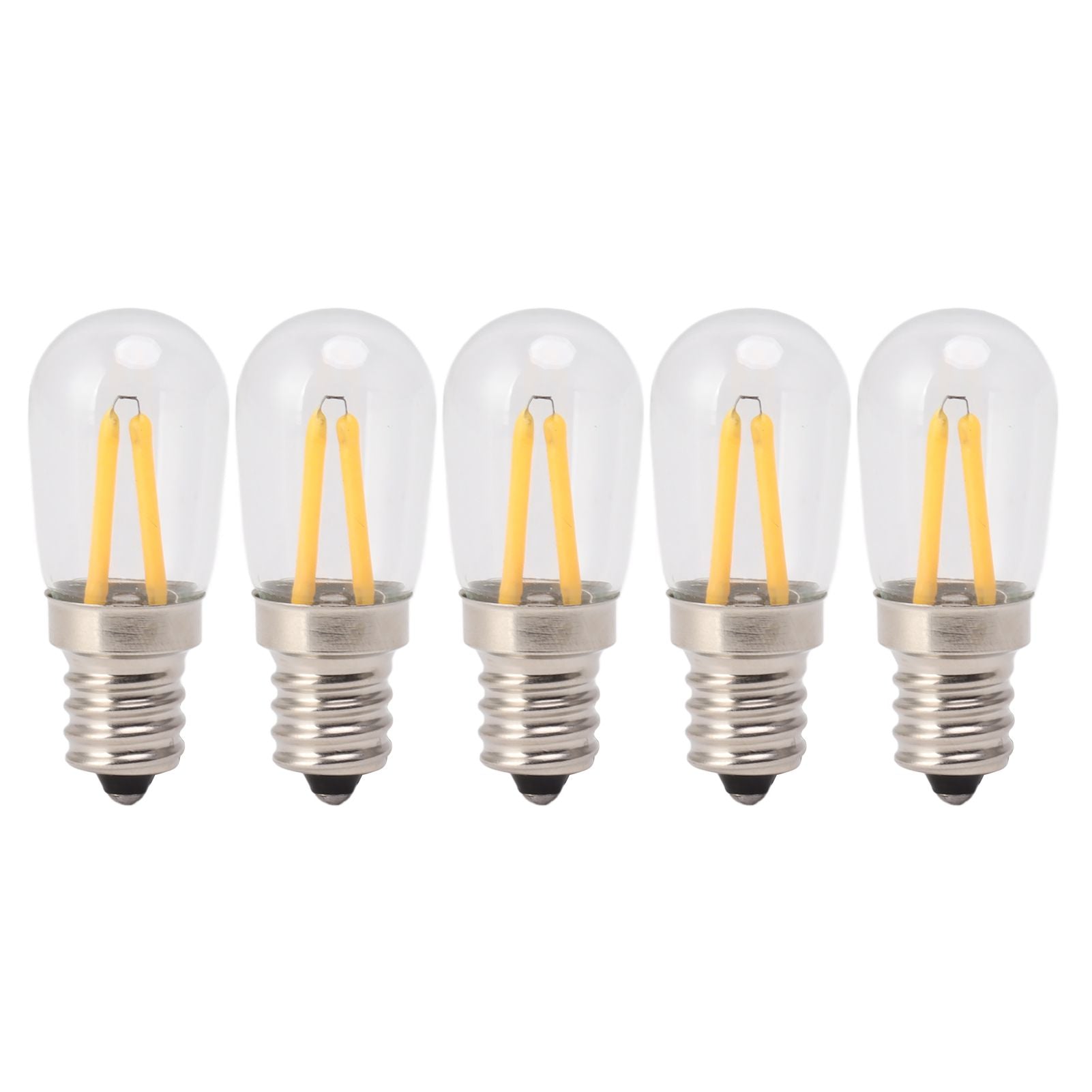 5Pcs Refrigerator Lamp Bulb Low Heat Low Power Consumption E12 LED Fridge Light Bulb 120V Warm Light