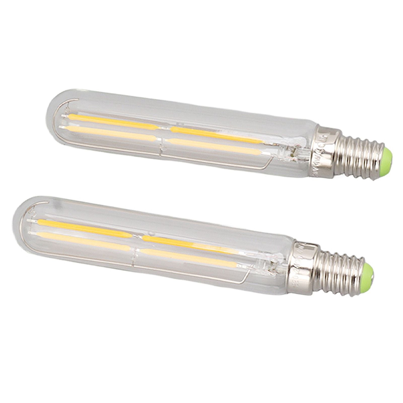 2Pcs LED Tube Bulb 4W E14 2300K Tubular Light Lamp Bulbs T20x120 220‑240V for Lighting