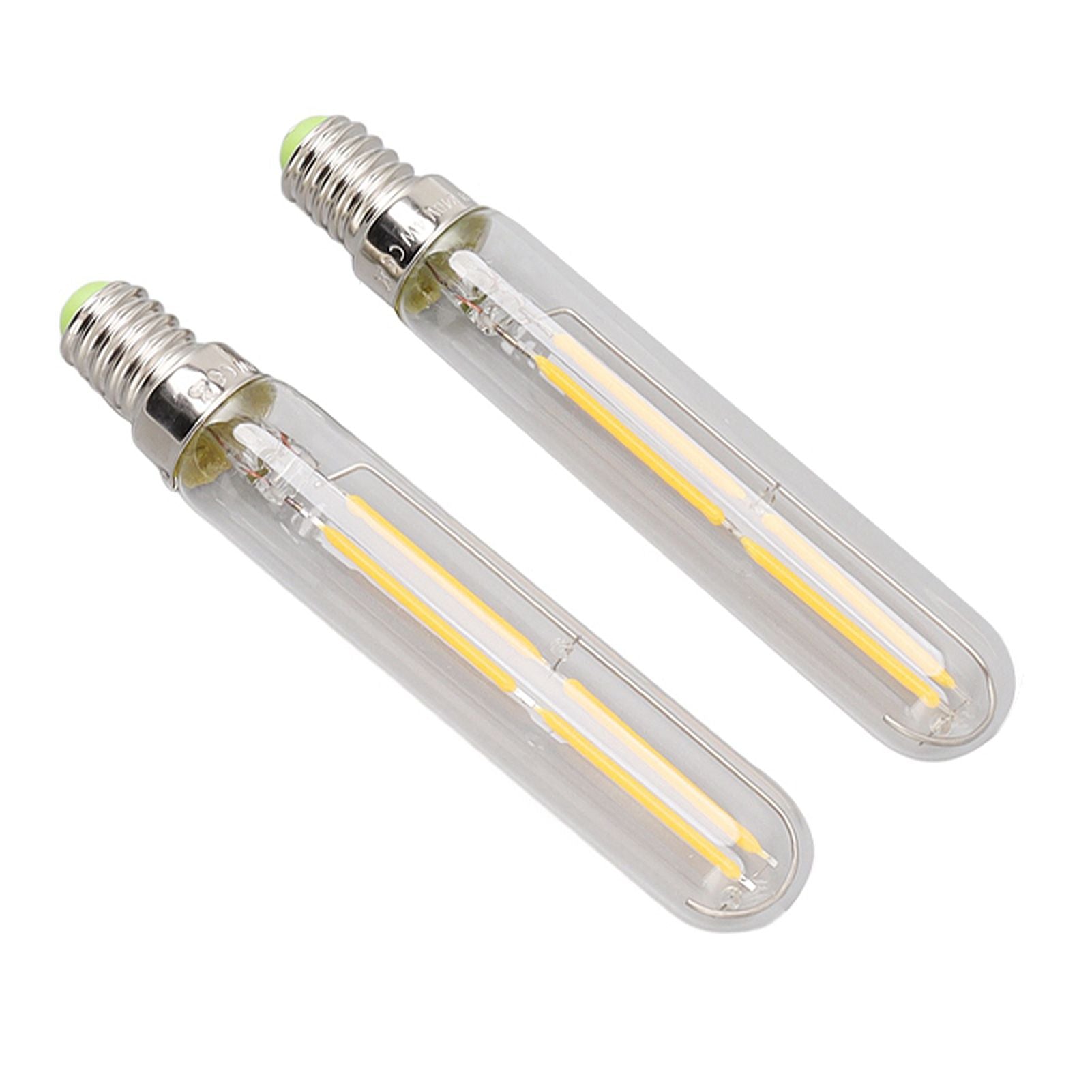 2Pcs LED Tube Bulb 4W E14 2300K Tubular Light Lamp Bulbs T20x120 220‑240V for Lighting
