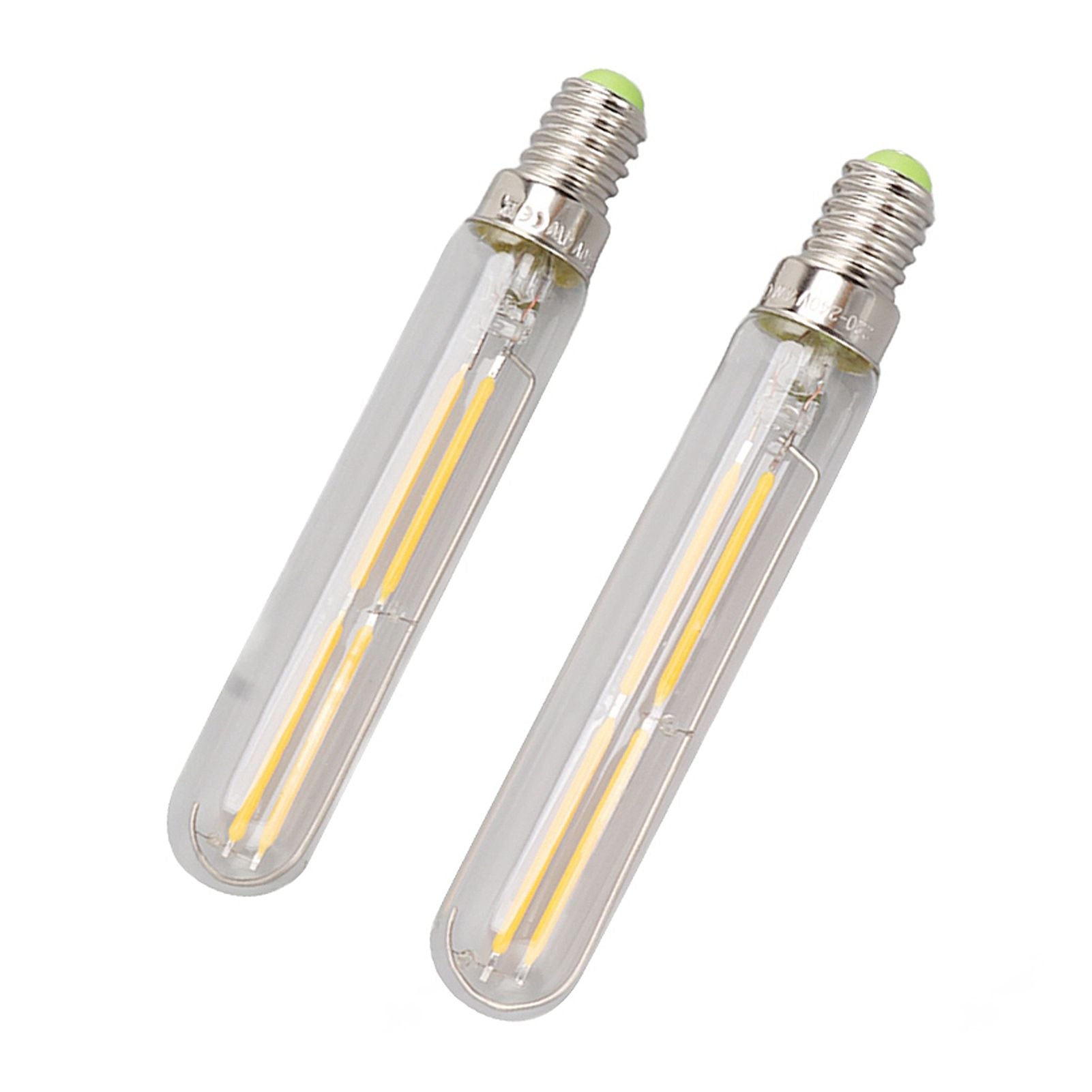 2Pcs LED Tube Bulb 4W E14 2300K Tubular Light Lamp Bulbs T20x120 220‑240V for Lighting