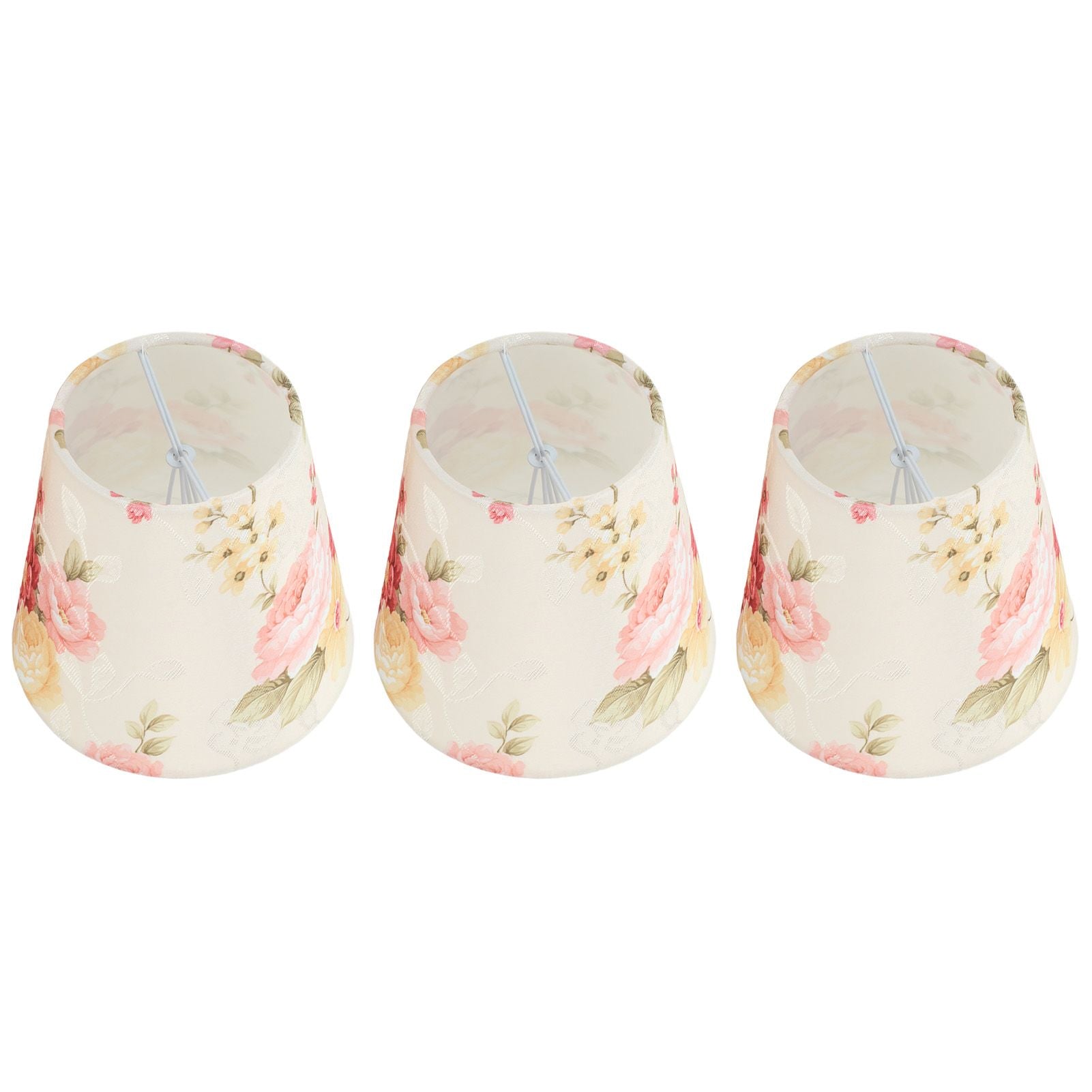 Cloth Lamp Shade Flower Pattern Clip On Bulb Lampshade for Table Lamp Chandelier Floor Lamp