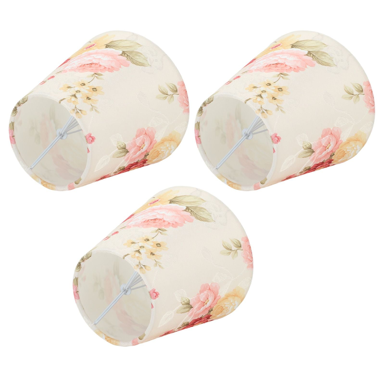 Cloth Lamp Shade Flower Pattern Clip On Bulb Lampshade for Table Lamp Chandelier Floor Lamp