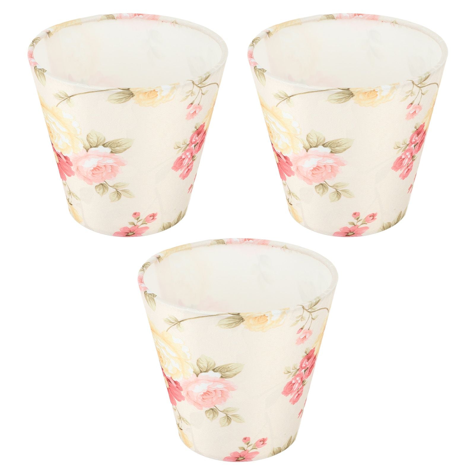 Cloth Lamp Shade Flower Pattern Clip On Bulb Lampshade for Table Lamp Chandelier Floor Lamp