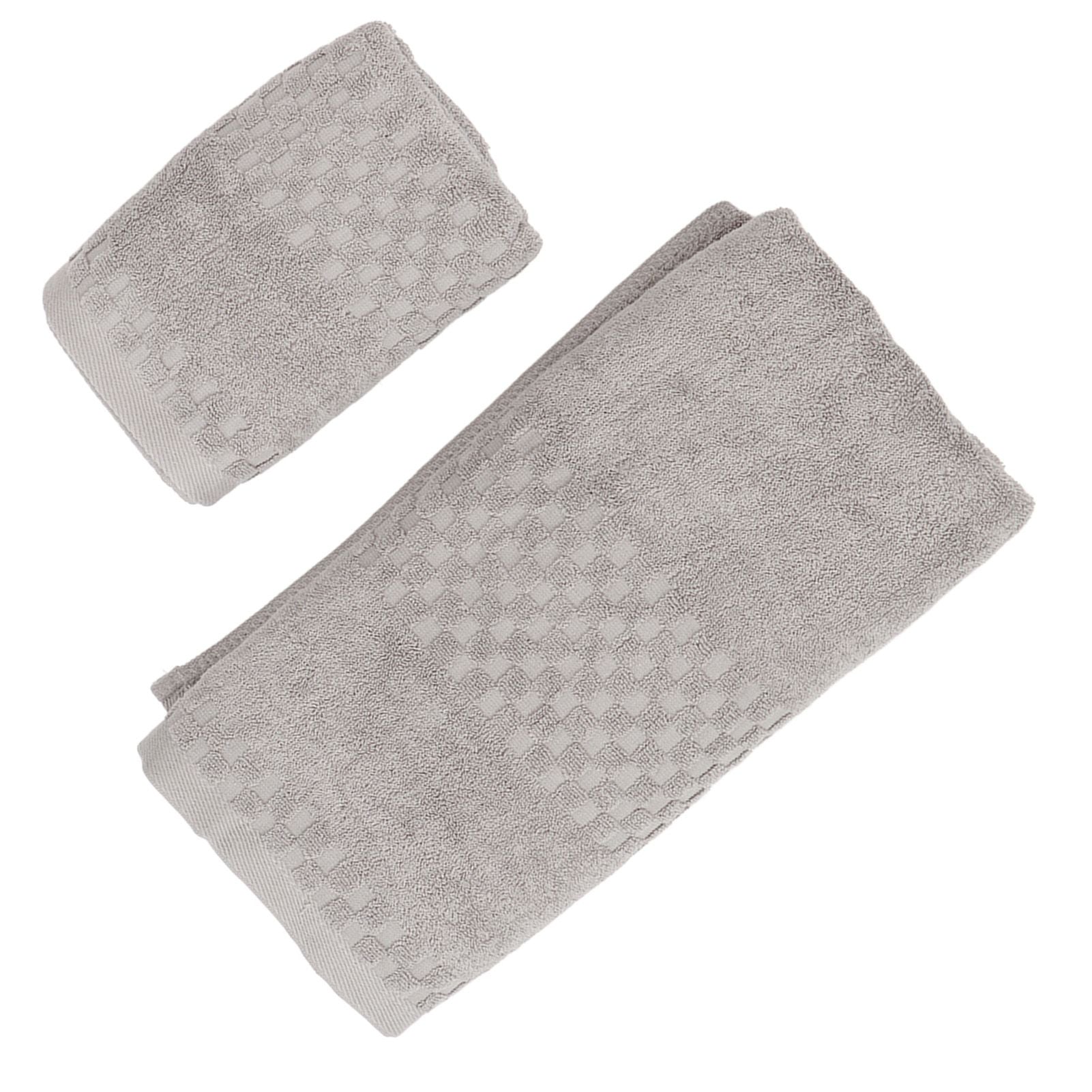 1 Bath Towel 1 Hand Towel Pure Quick Drying Absorbent Cotton Bath Towel Set for Adults 70x140cm