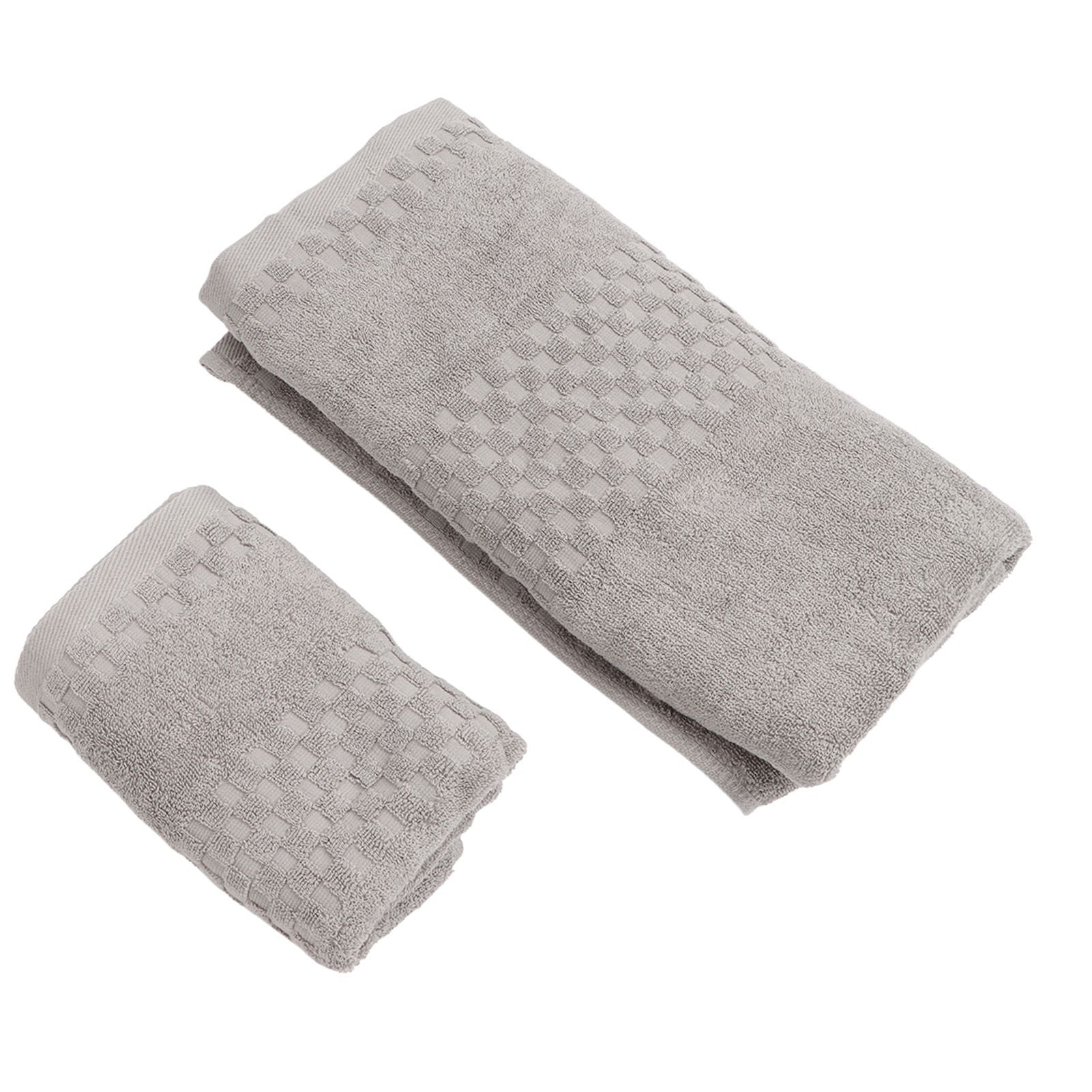 1 Bath Towel 1 Hand Towel Pure Quick Drying Absorbent Cotton Bath Towel Set for Adults 70x140cm