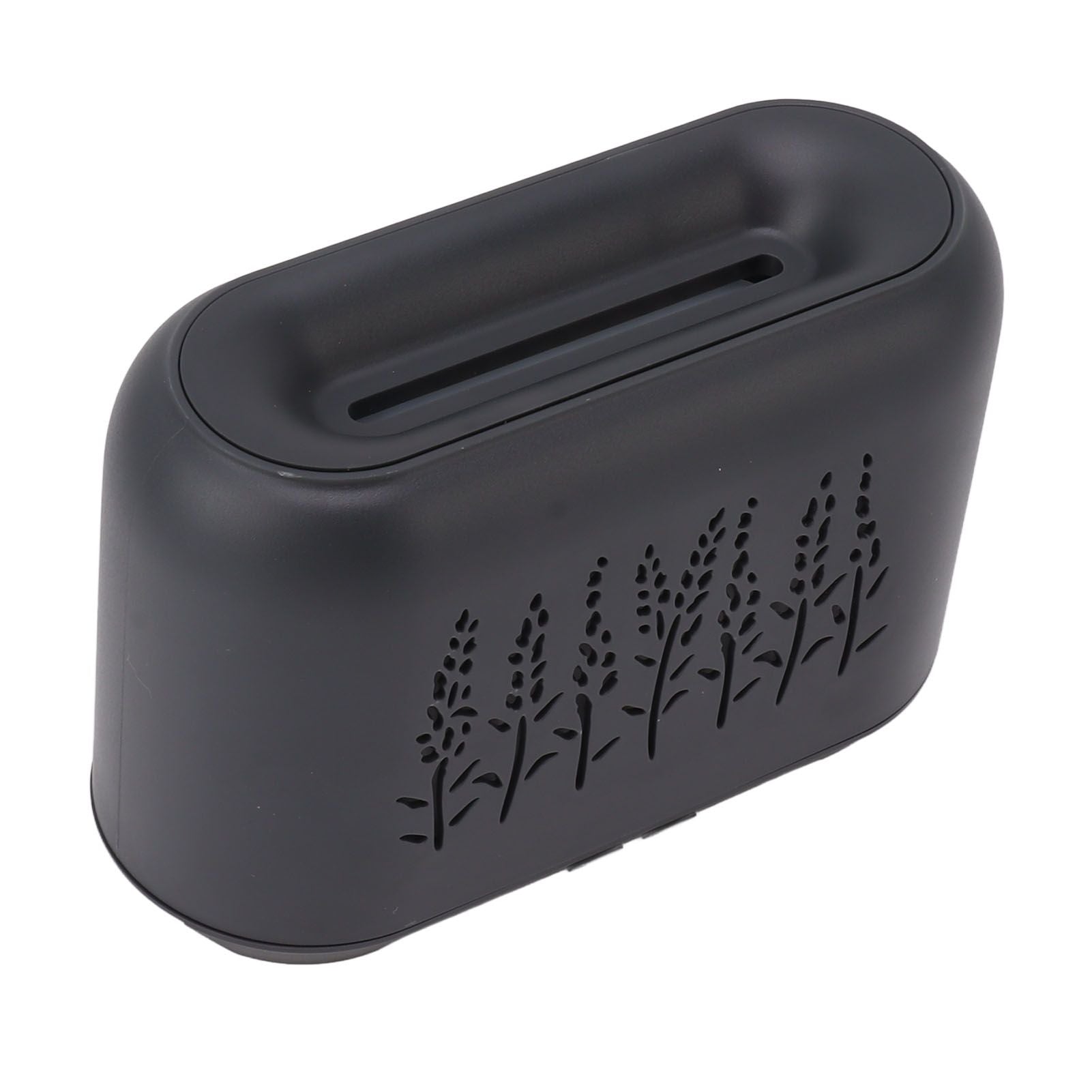 Flame Aroma Diffuser Quiet Auto Off Protection USB Essential Oil Diffuser Humidifier with Colorful Light 130ml Grayish Black