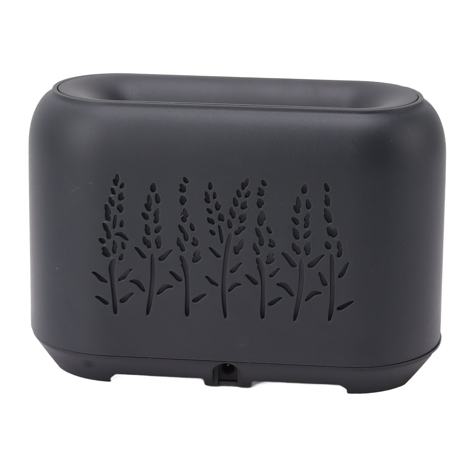 Flame Aroma Diffuser Quiet Auto Off Protection USB Essential Oil Diffuser Humidifier with Colorful Light 130ml Grayish Black