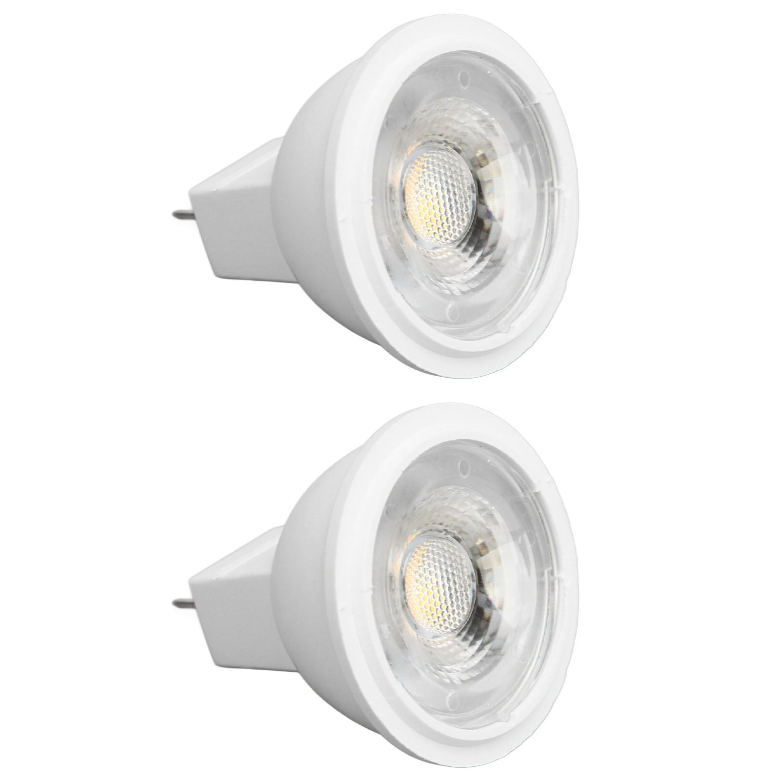 2Pcs MR11 Light Bulb High Brightness 3W 110V Faster Heat Dissipation GU4 Spotlight Bulbs for Landscape Lighting Bedroom Kitchen Warm Light
