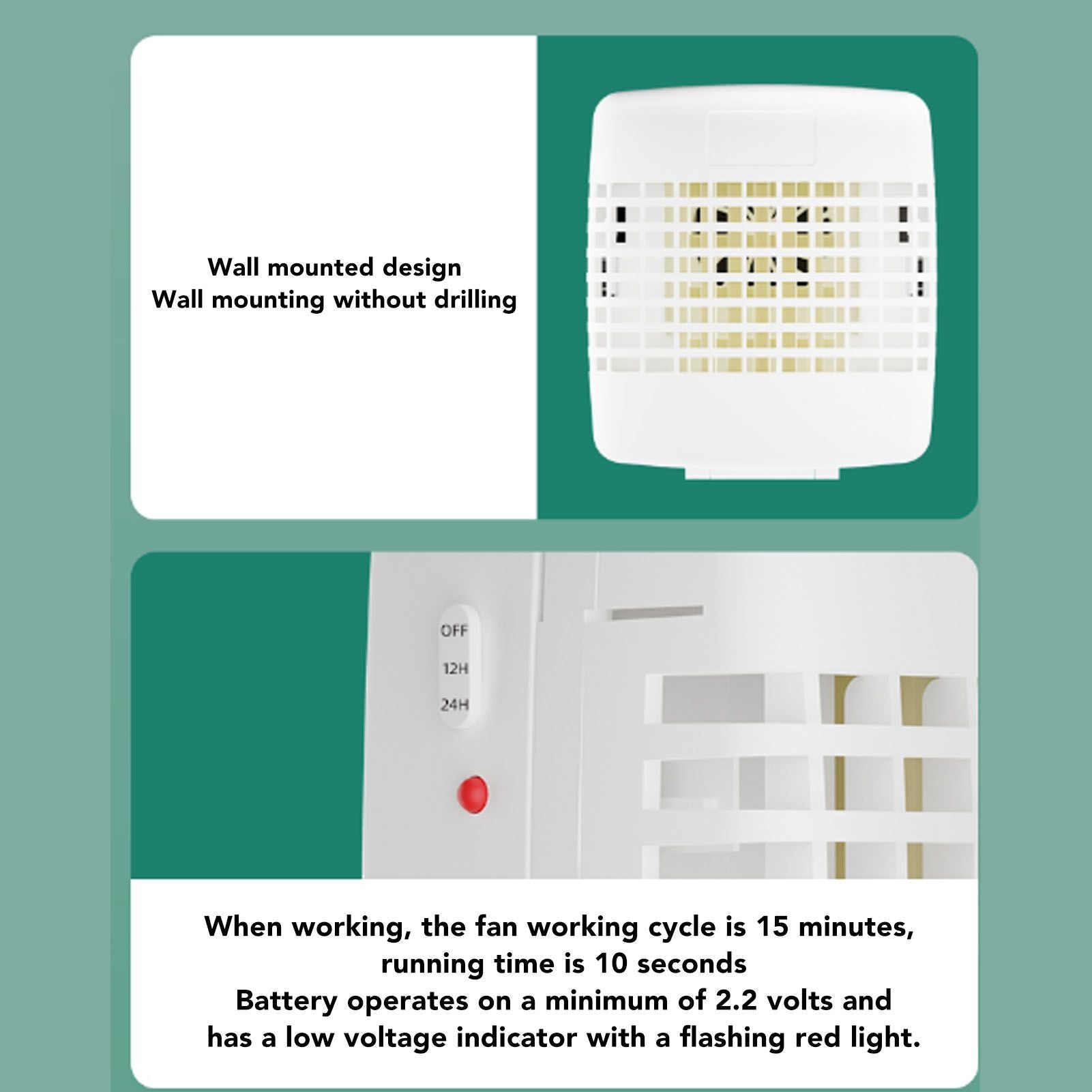 Aroma Diffuser Mini Powerful Odor Elimination 6‑30m³ Desktop Wall Mounted Solid Aromatherapy Diffuser Box for Elevator Restroom Living Room