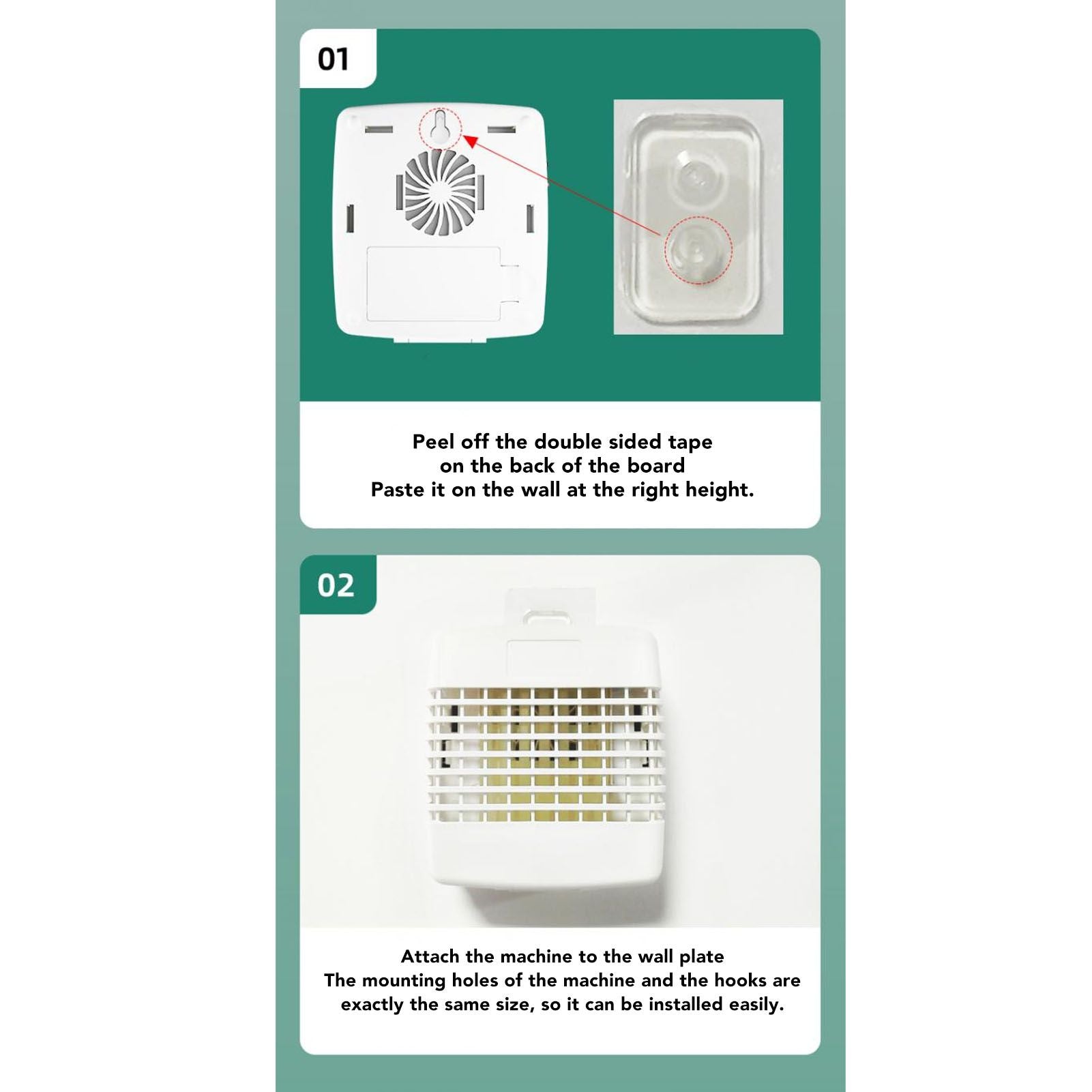 Aroma Diffuser Mini Powerful Odor Elimination 6‑30m³ Desktop Wall Mounted Solid Aromatherapy Diffuser Box for Elevator Restroom Living Room