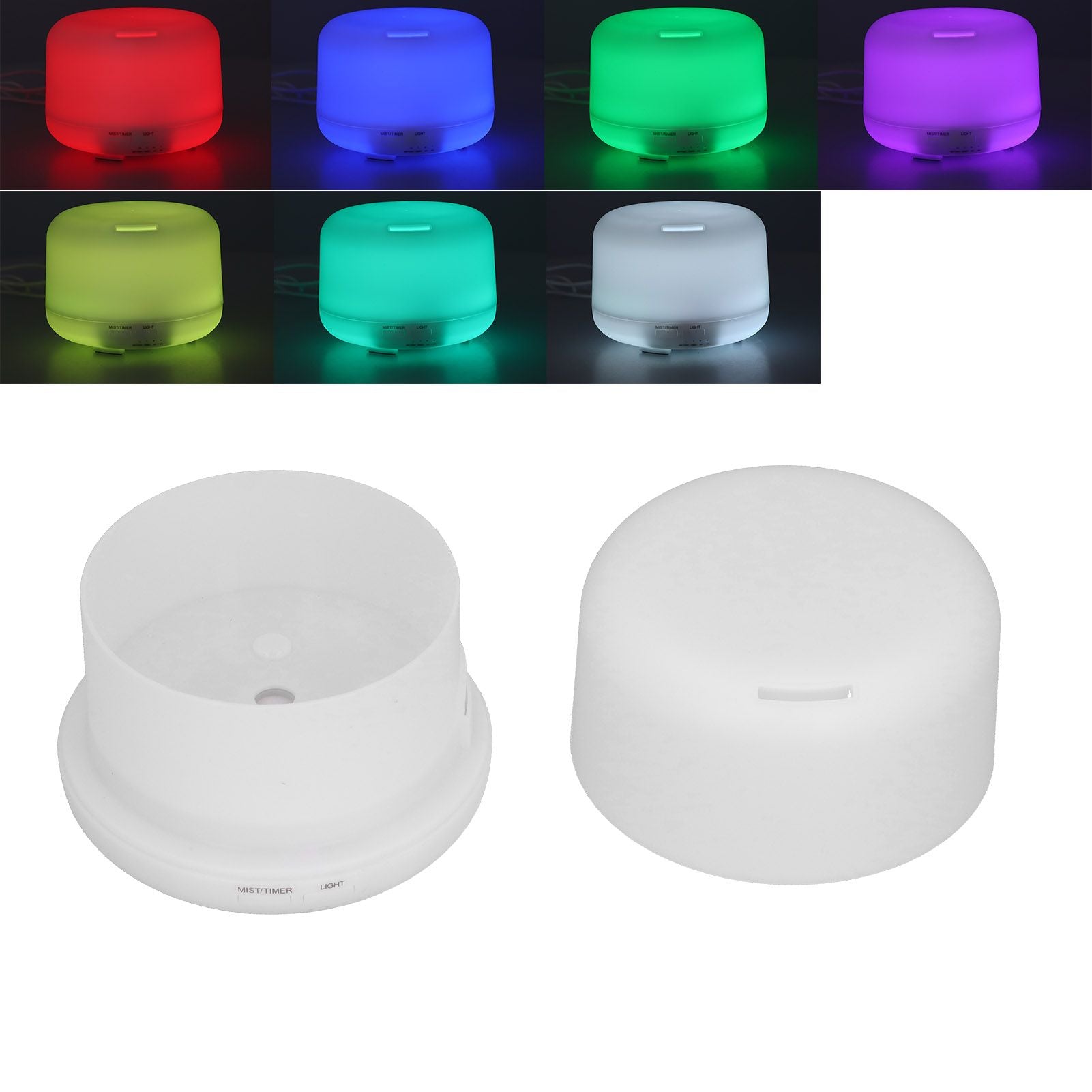 Essential Oil Diffuser ABS 300ml 7color LED Light USB Power Supply Humidifier for Home Office
