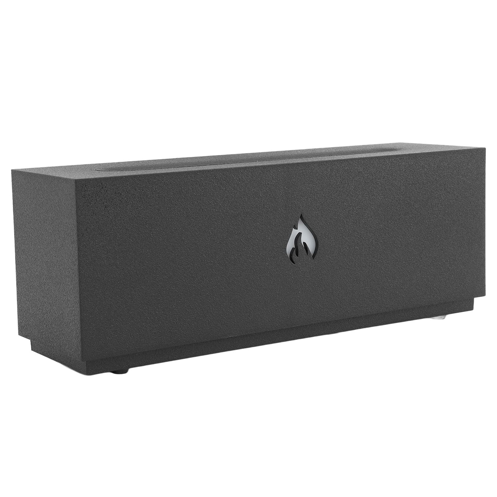 Flame Air Diffuser 3D Fireplace Appearance Multi Colored Fire Automatic Power Off Protection 320ml Silent Flame Mist Air Humidifier for Bedroom Office Black